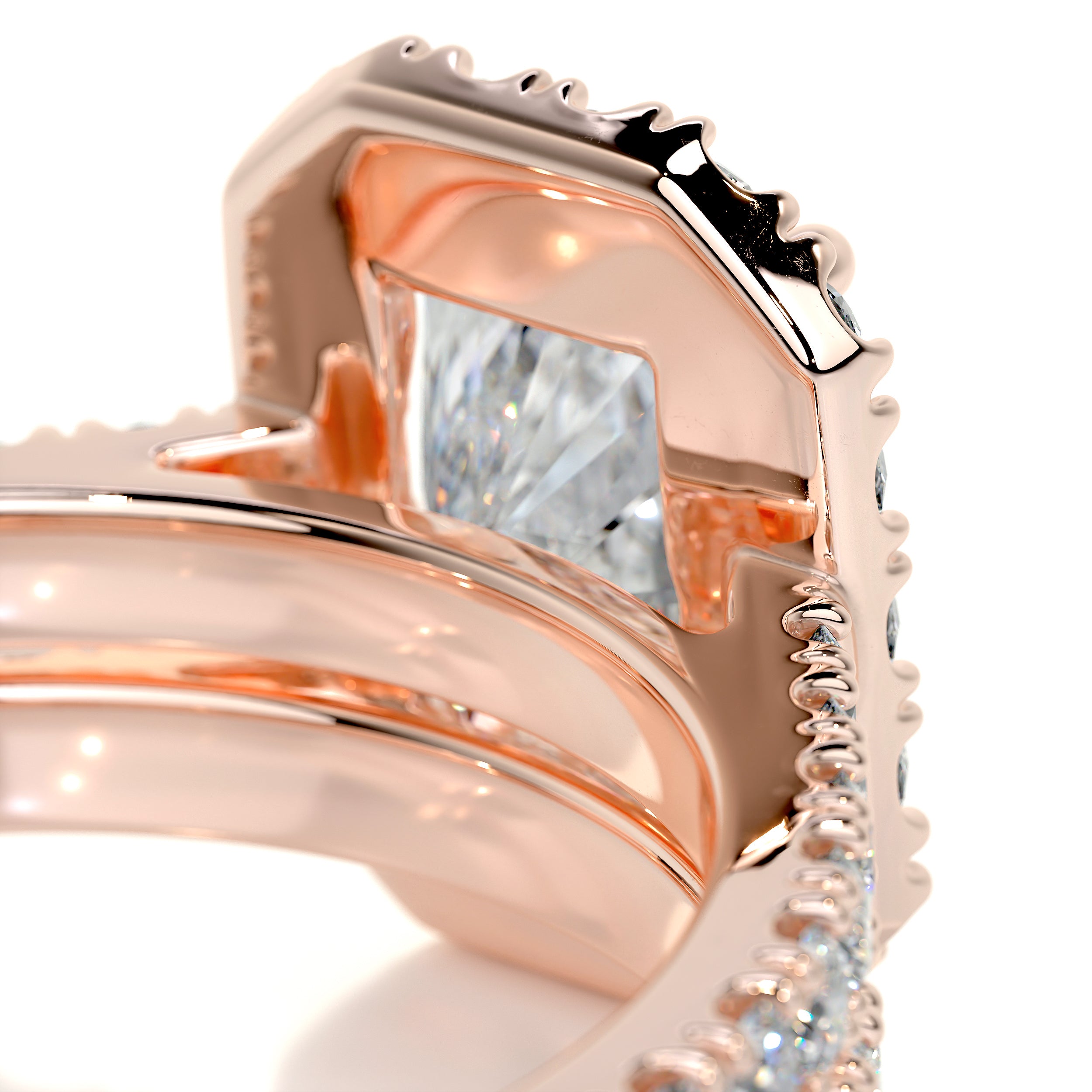 Andrea Diamond Bridal Set -14K Rose Gold
