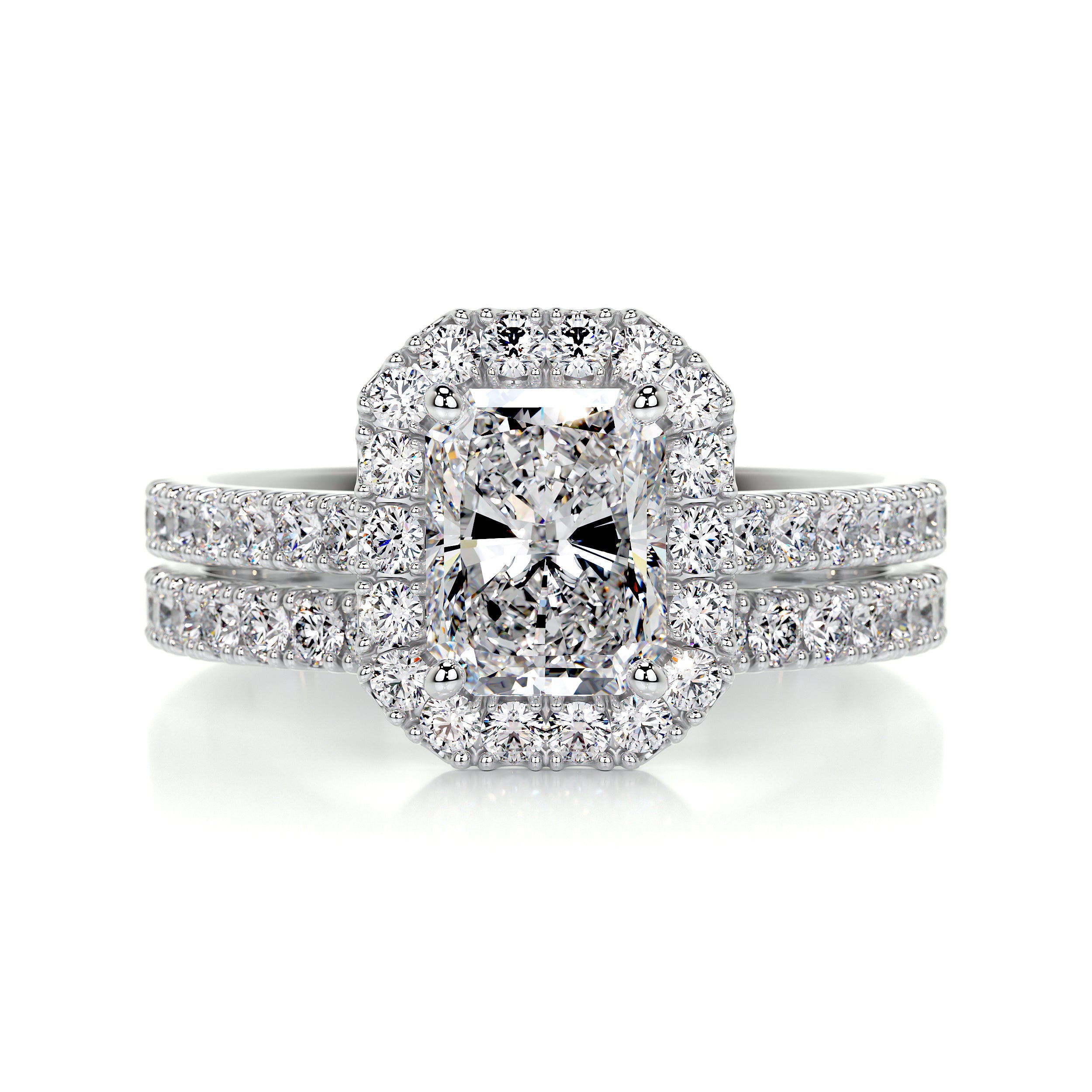Andrea Diamond Bridal Set -Platinum