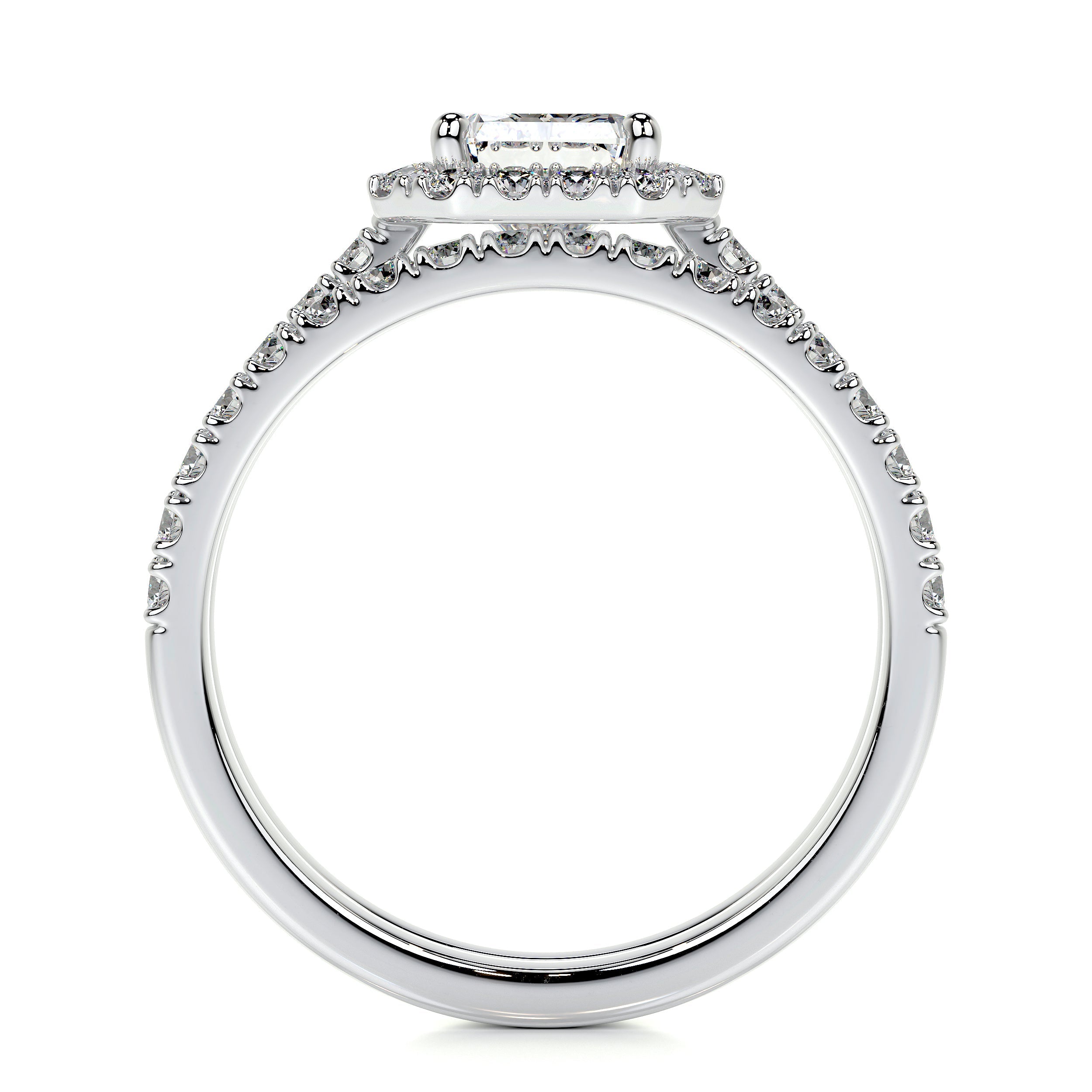 Andrea Lab Grown Diamond Bridal Set (3 Carat) -14K White Gold
