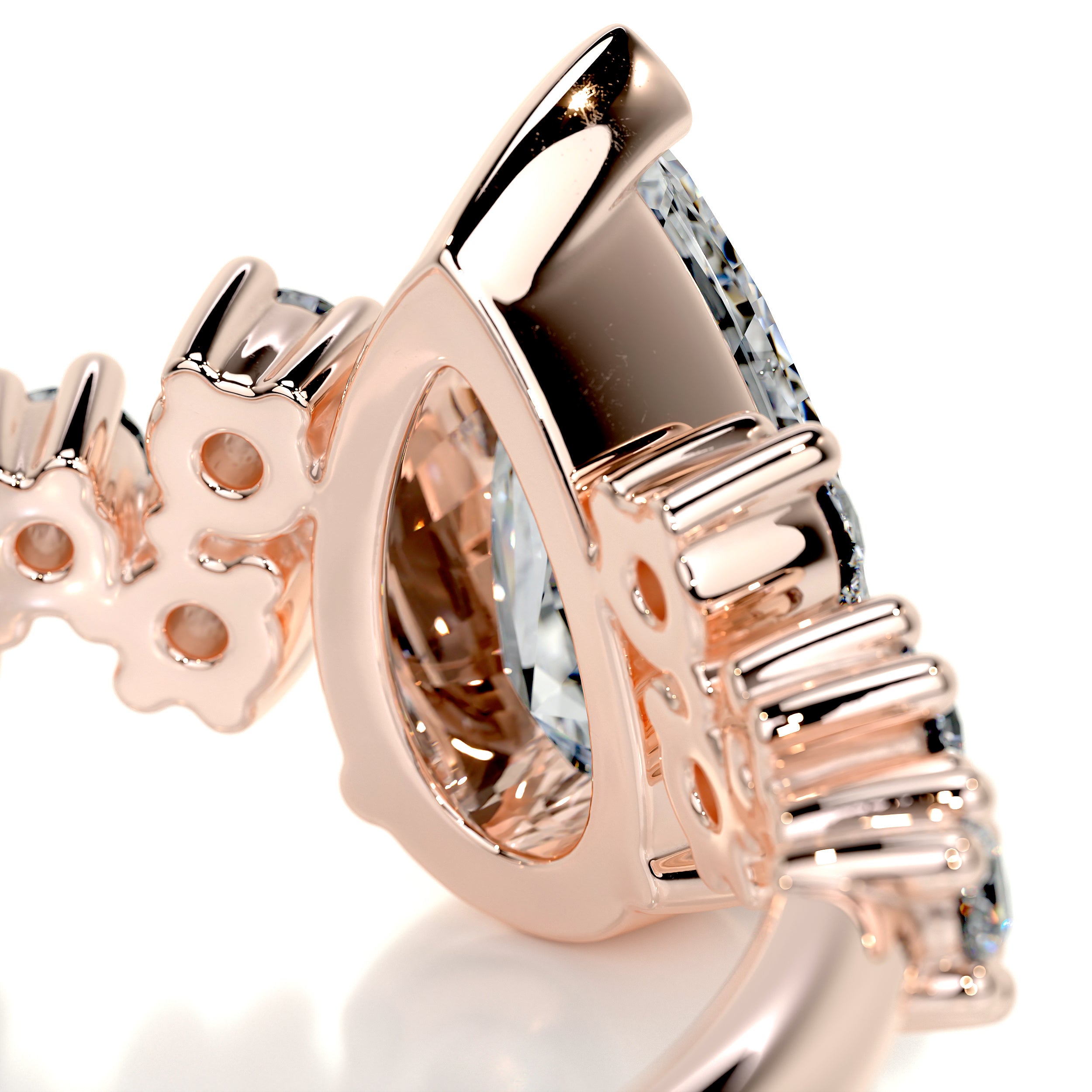 Mabel Diamond Engagement Ring -14K Rose Gold
