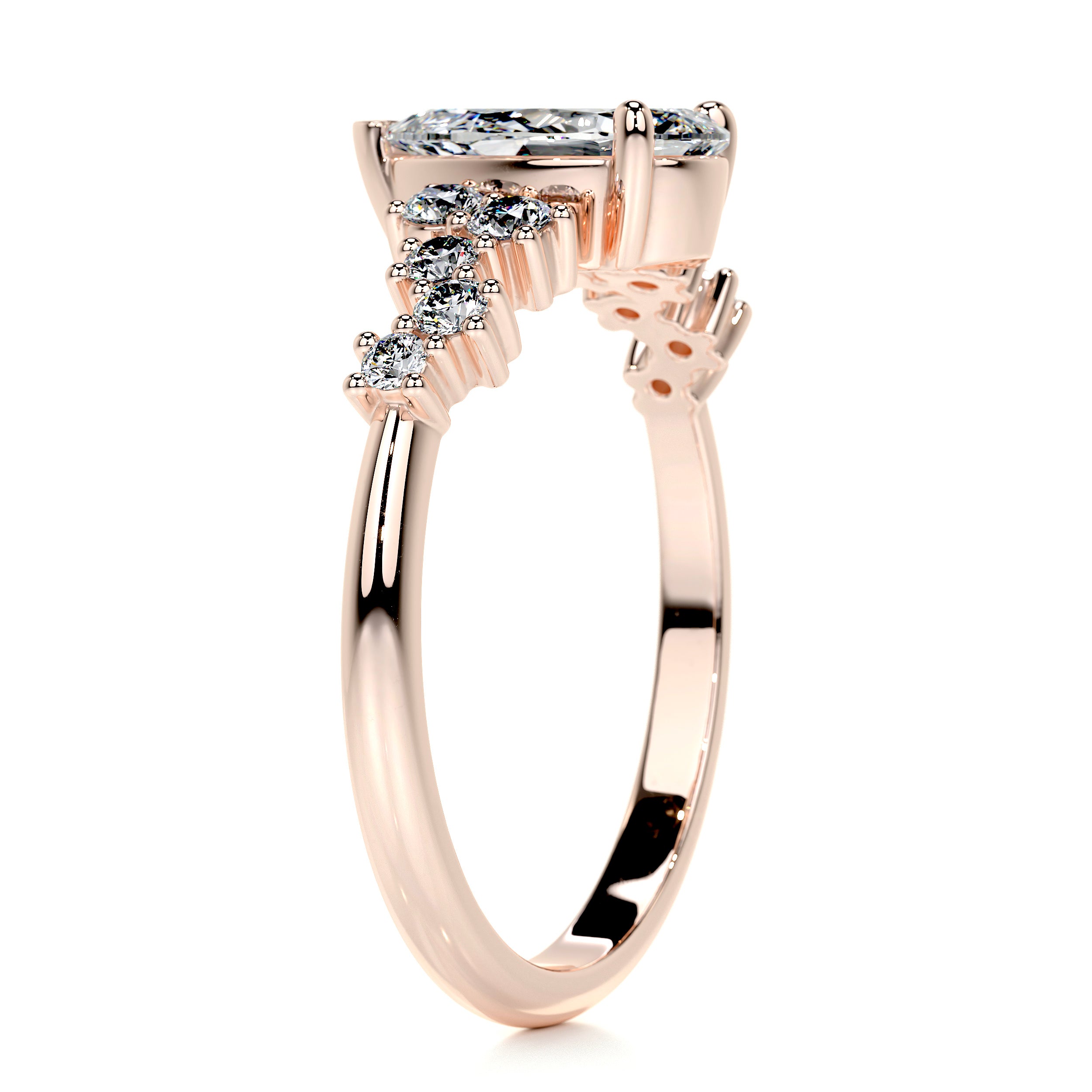 Mabel Diamond Engagement Ring -14K Rose Gold