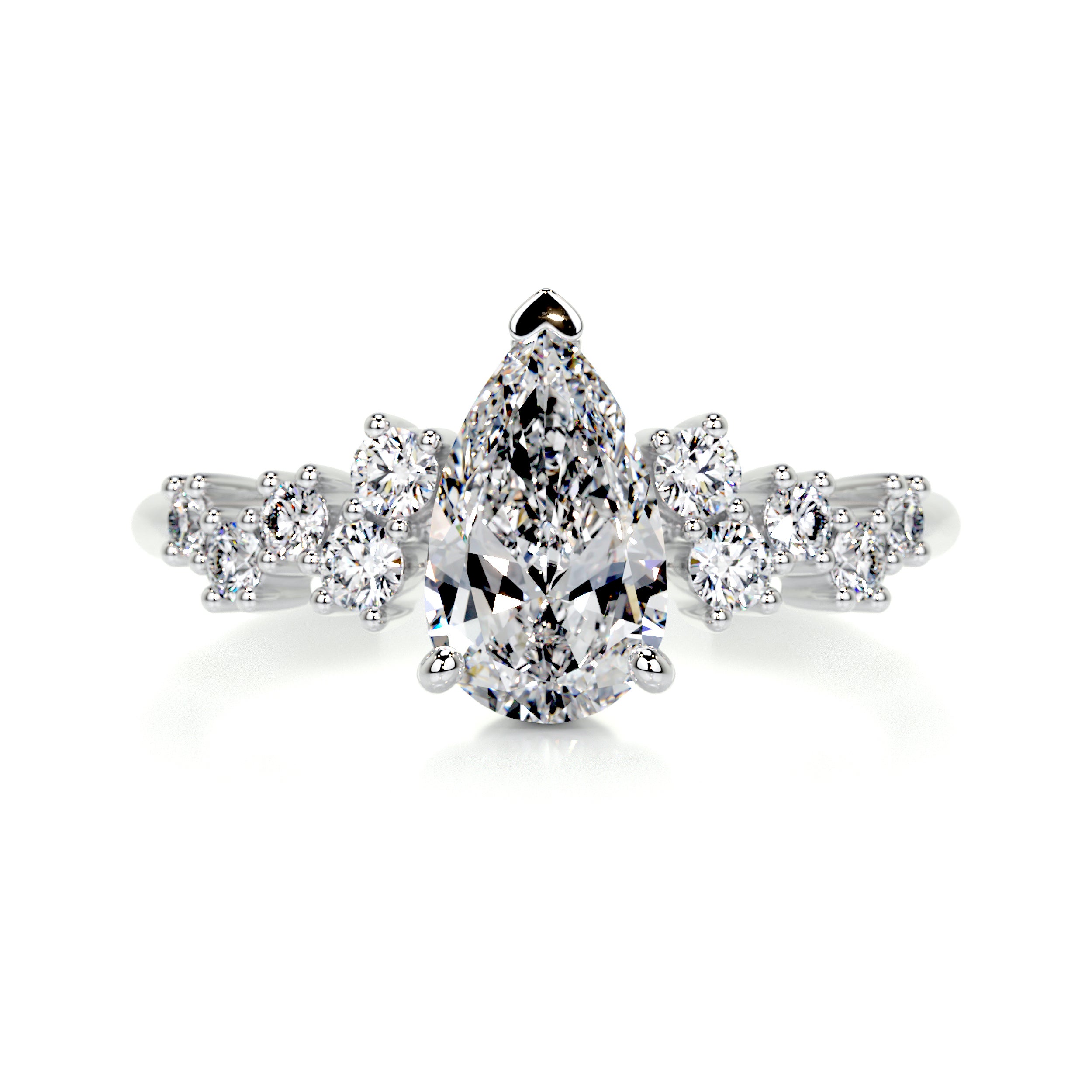 Mabel Diamond Engagement Ring -14K White Gold