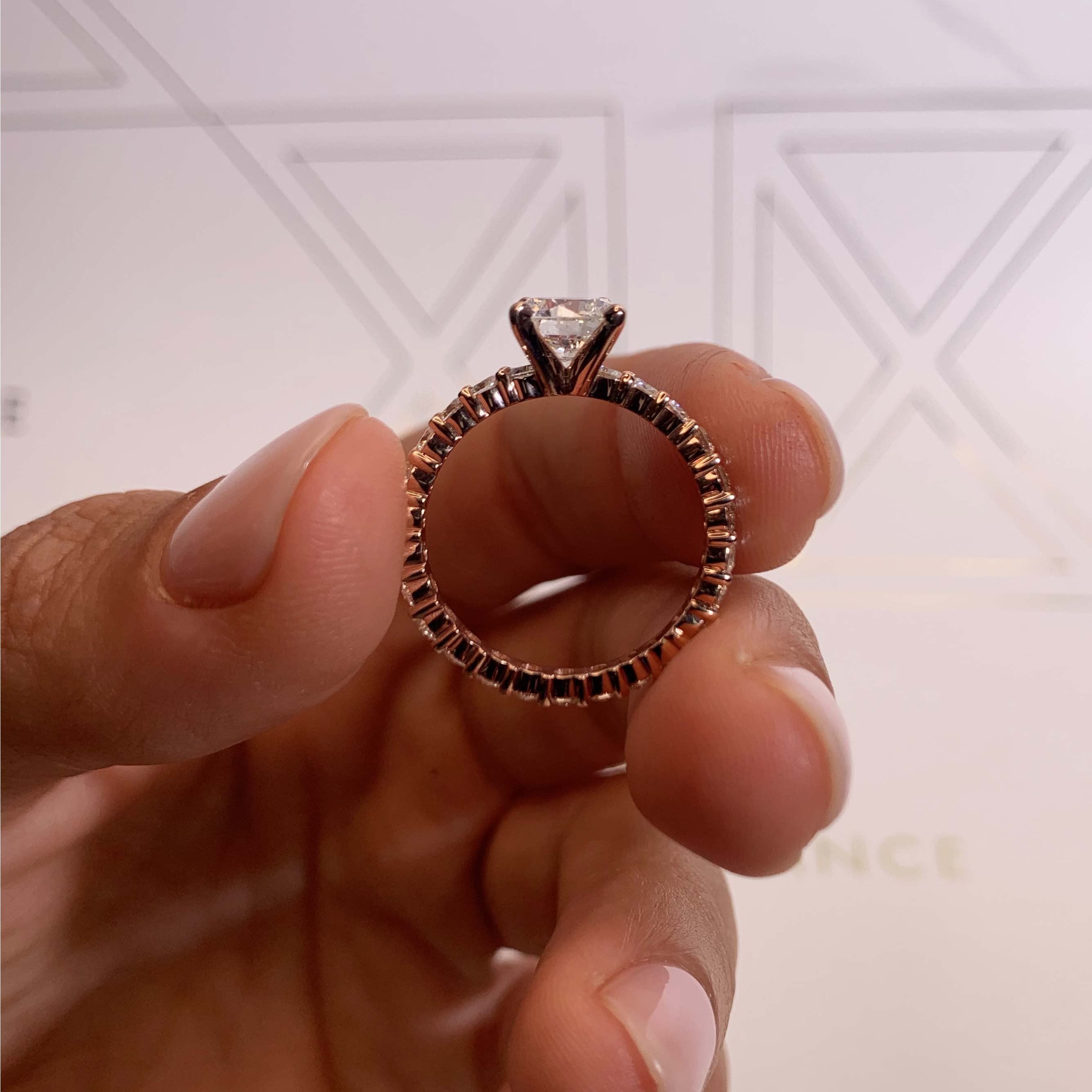 Jenna Diamond Engagement Ring -14K Rose Gold