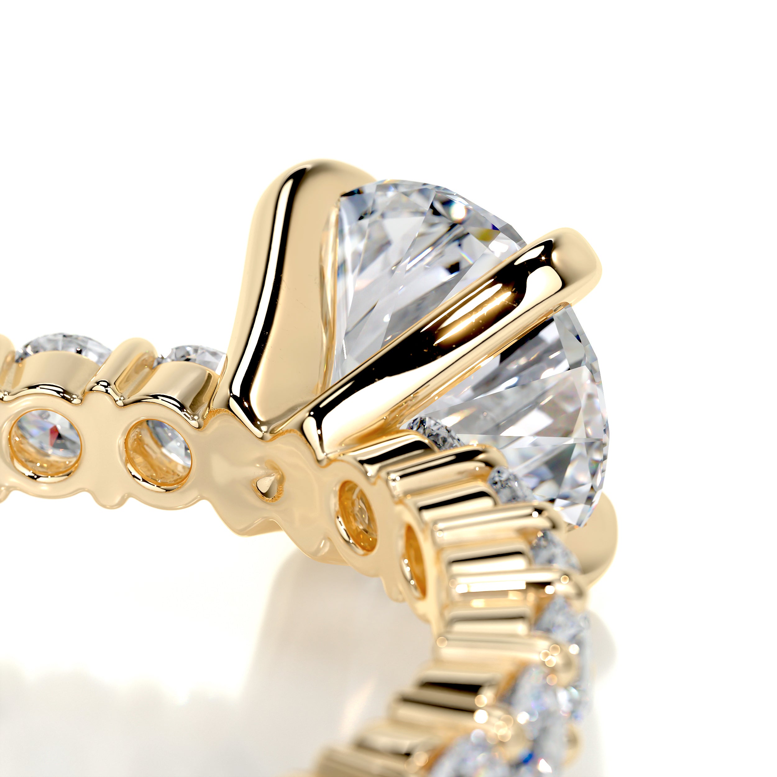 Jenna Diamond Engagement Ring -18K Yellow Gold
