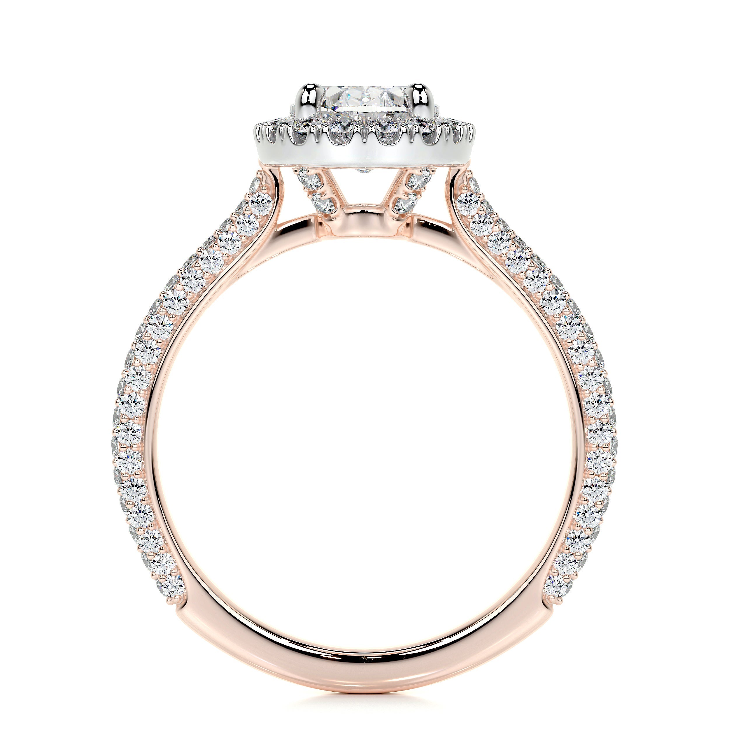 Kinley Lab Grown Diamond Ring (2.25 Carat) -14K Rose Gold