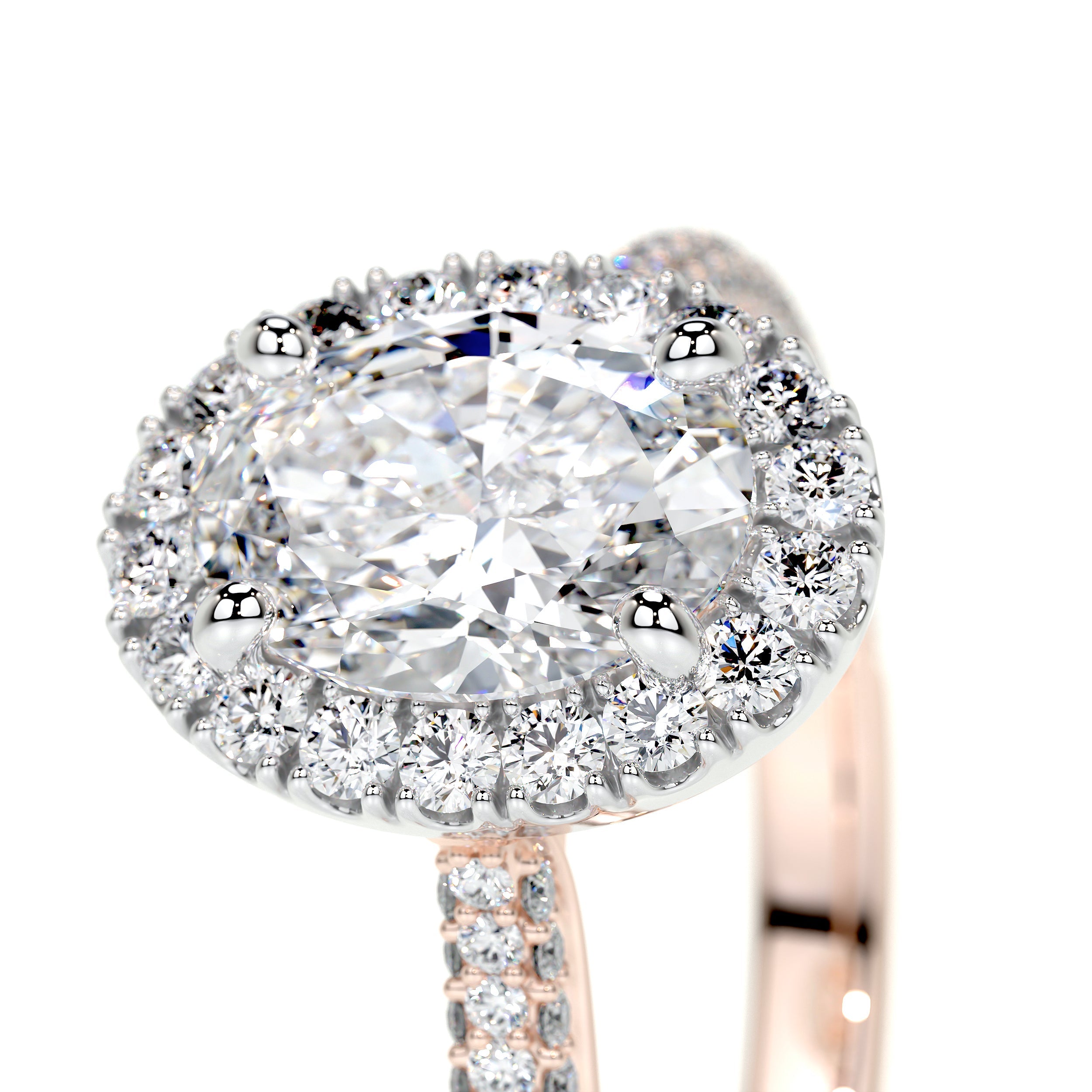 Kinley Lab Grown Diamond Ring (2.25 Carat) -14K Rose Gold