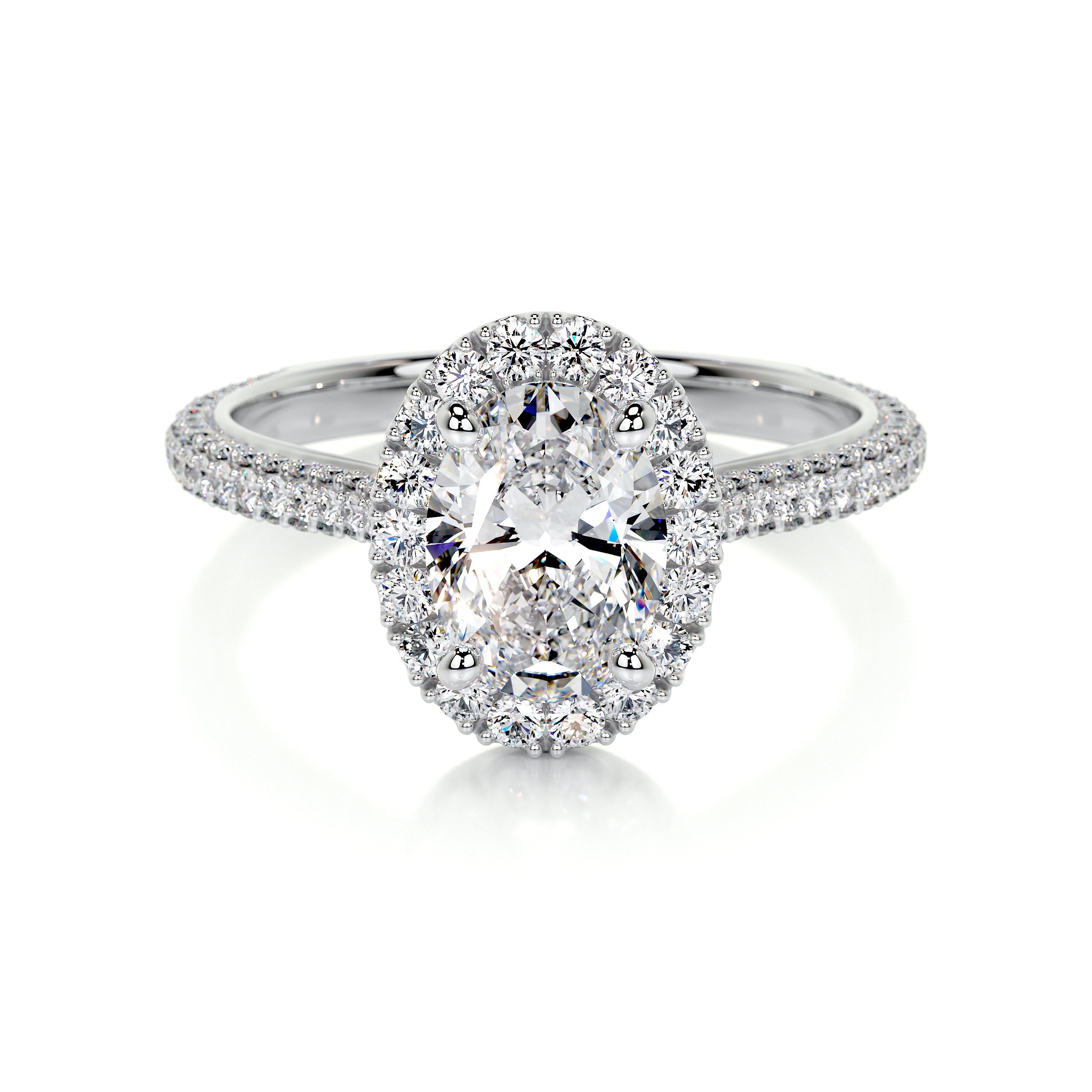 Kinley Lab Grown Diamond Ring (2.25 Carat) -14K White Gold