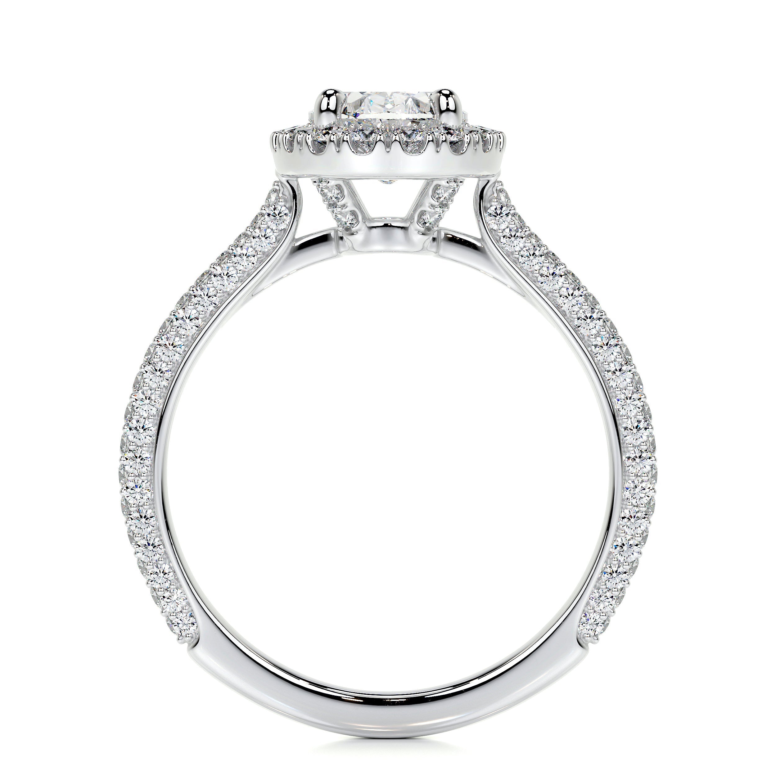 Kinley Lab Grown Diamond Ring (2.25 Carat) -14K White Gold