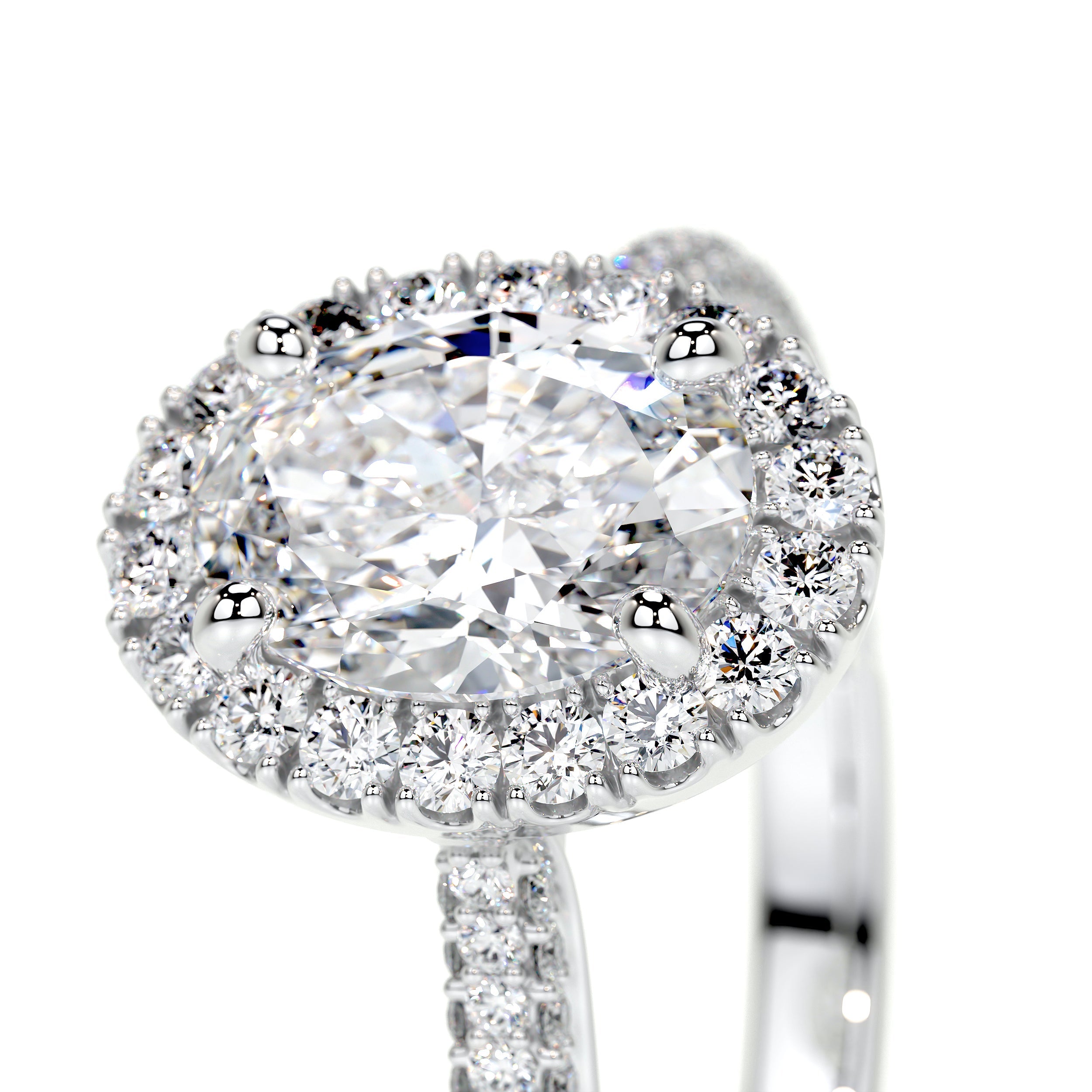 Kinley Lab Grown Diamond Ring (2.25 Carat) -14K White Gold