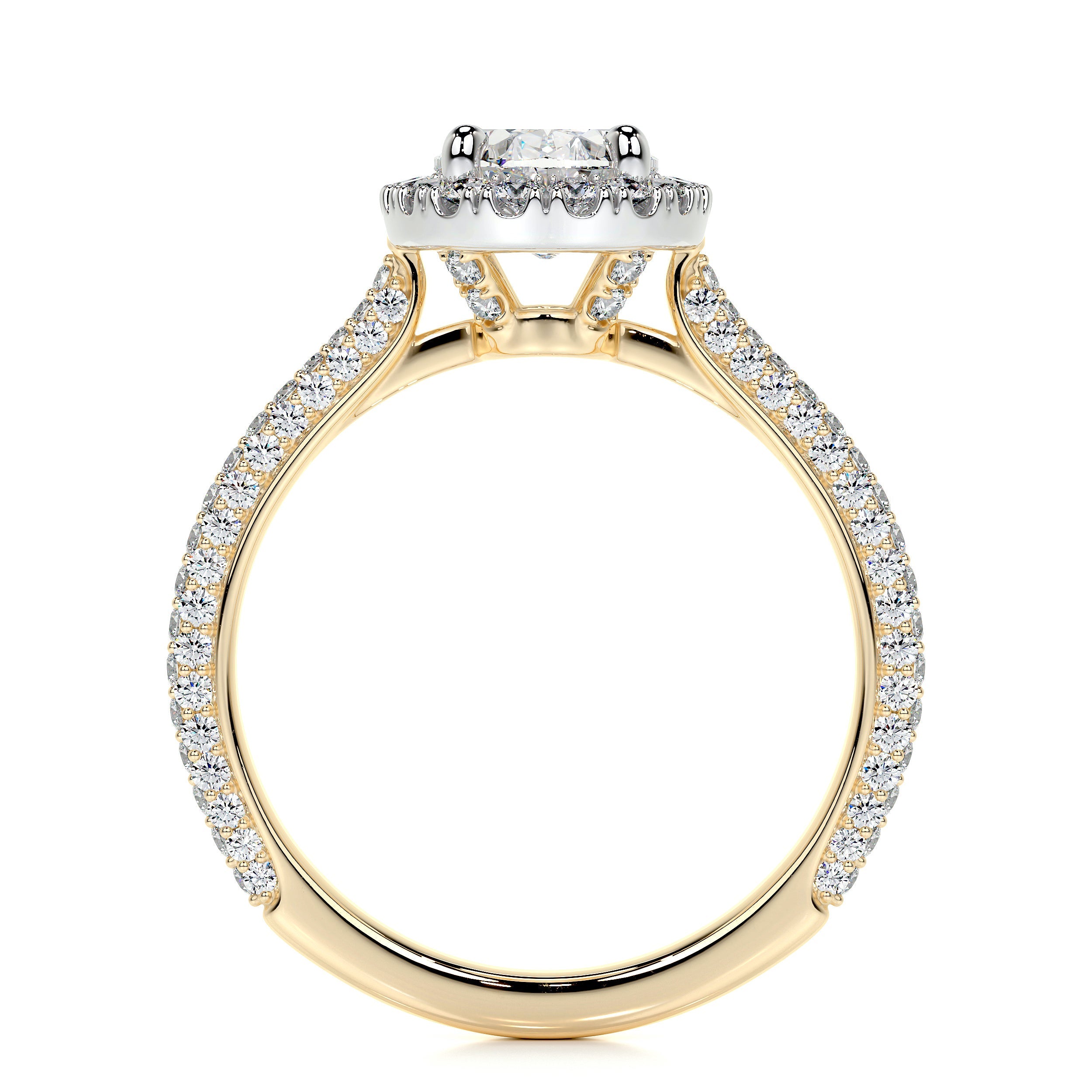 Kinley Lab Grown Diamond Ring (2.25 Carat) -18K Yellow Gold