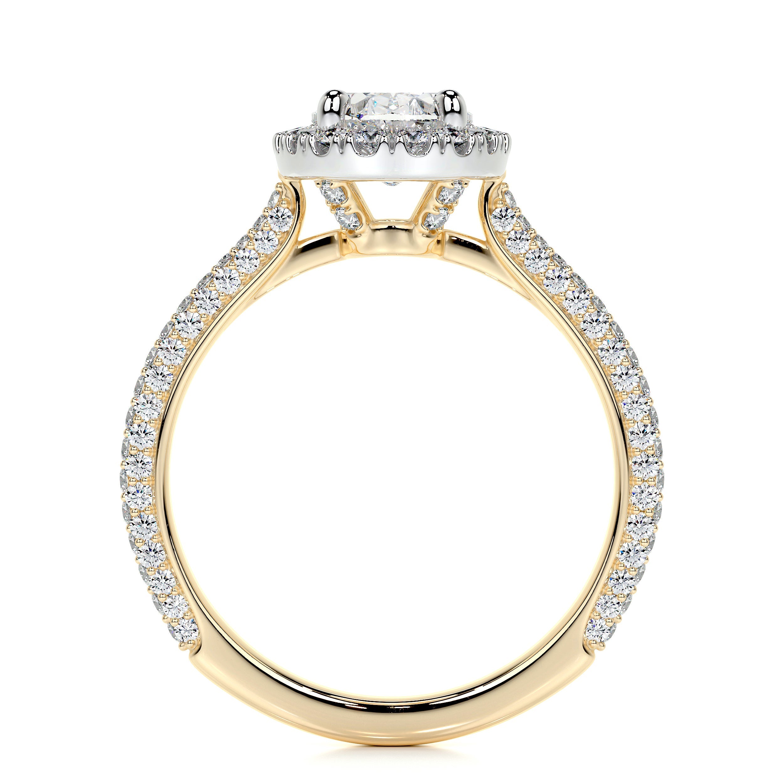 Kinley Lab Grown Diamond Ring   (2.25 Carat) -18K Yellow Gold