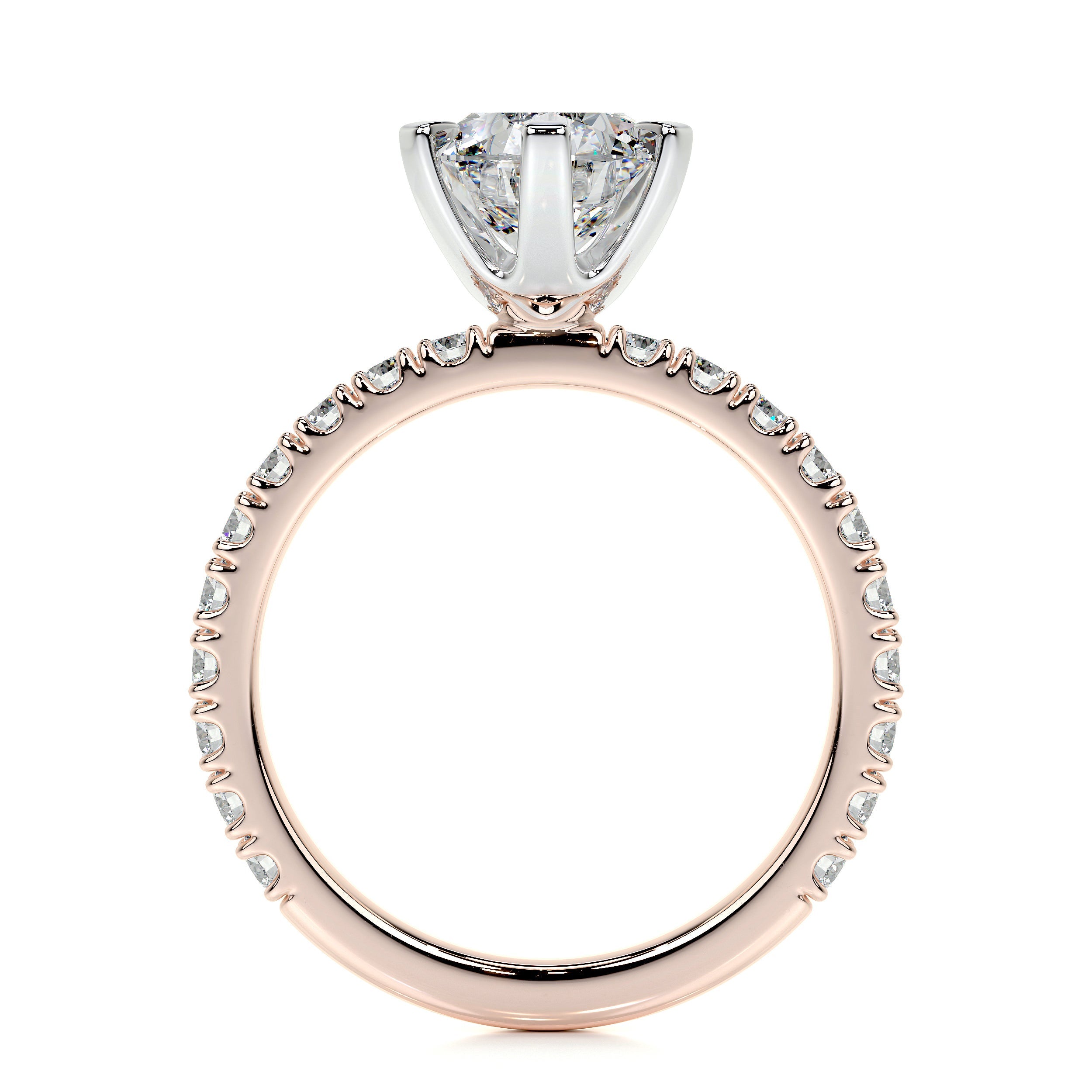 Veronica Lab Grown Diamond Ring -14K Rose Gold