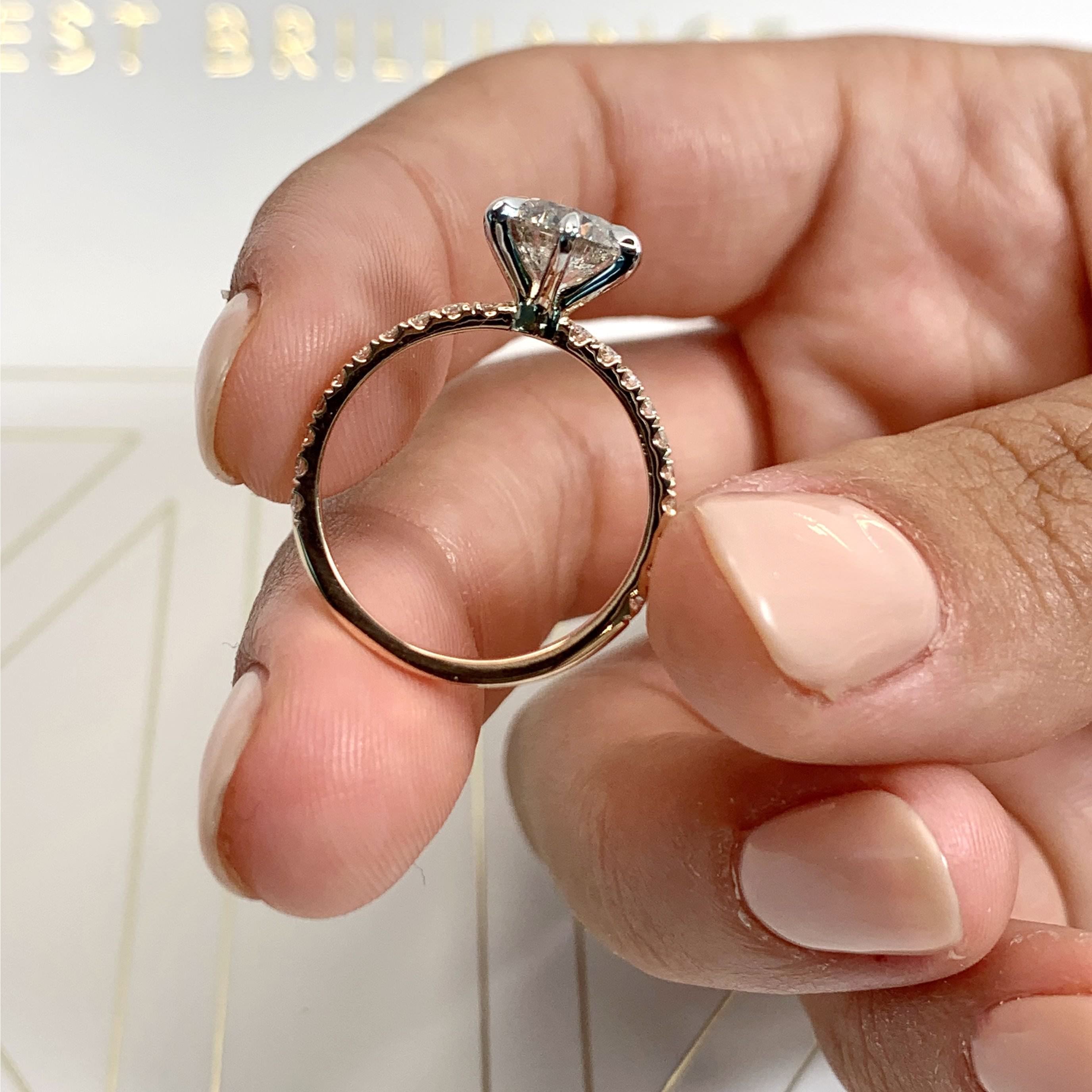 Veronica Diamond Engagement Ring -14K Rose Gold