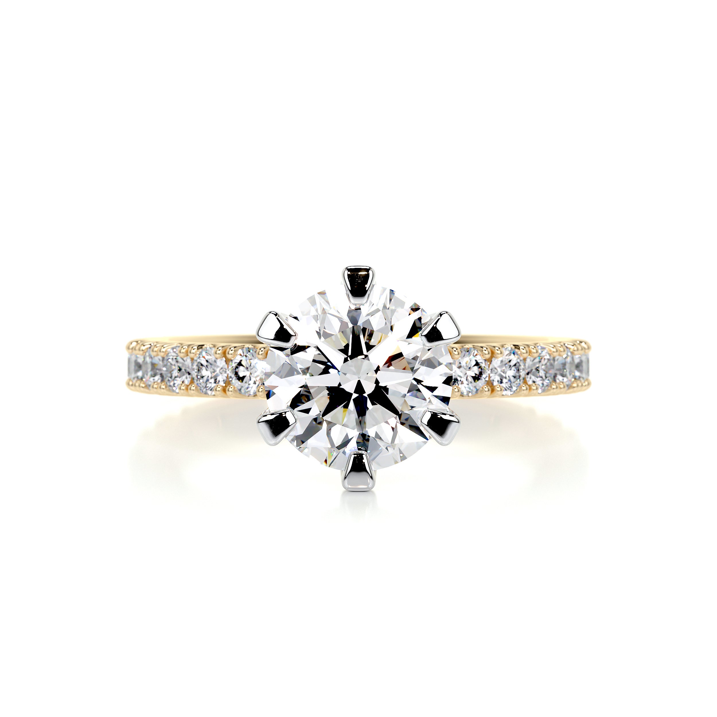 Veronica Diamond Engagement Ring -18K Yellow Gold