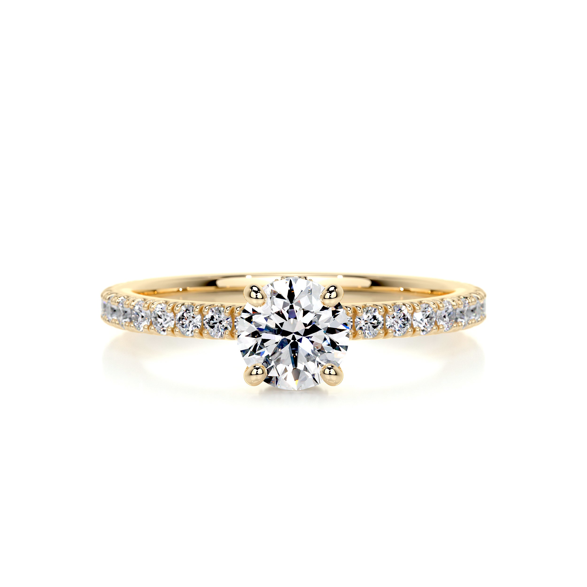 Vivienne Diamond Engagement Ring - 18K Yellow Gold