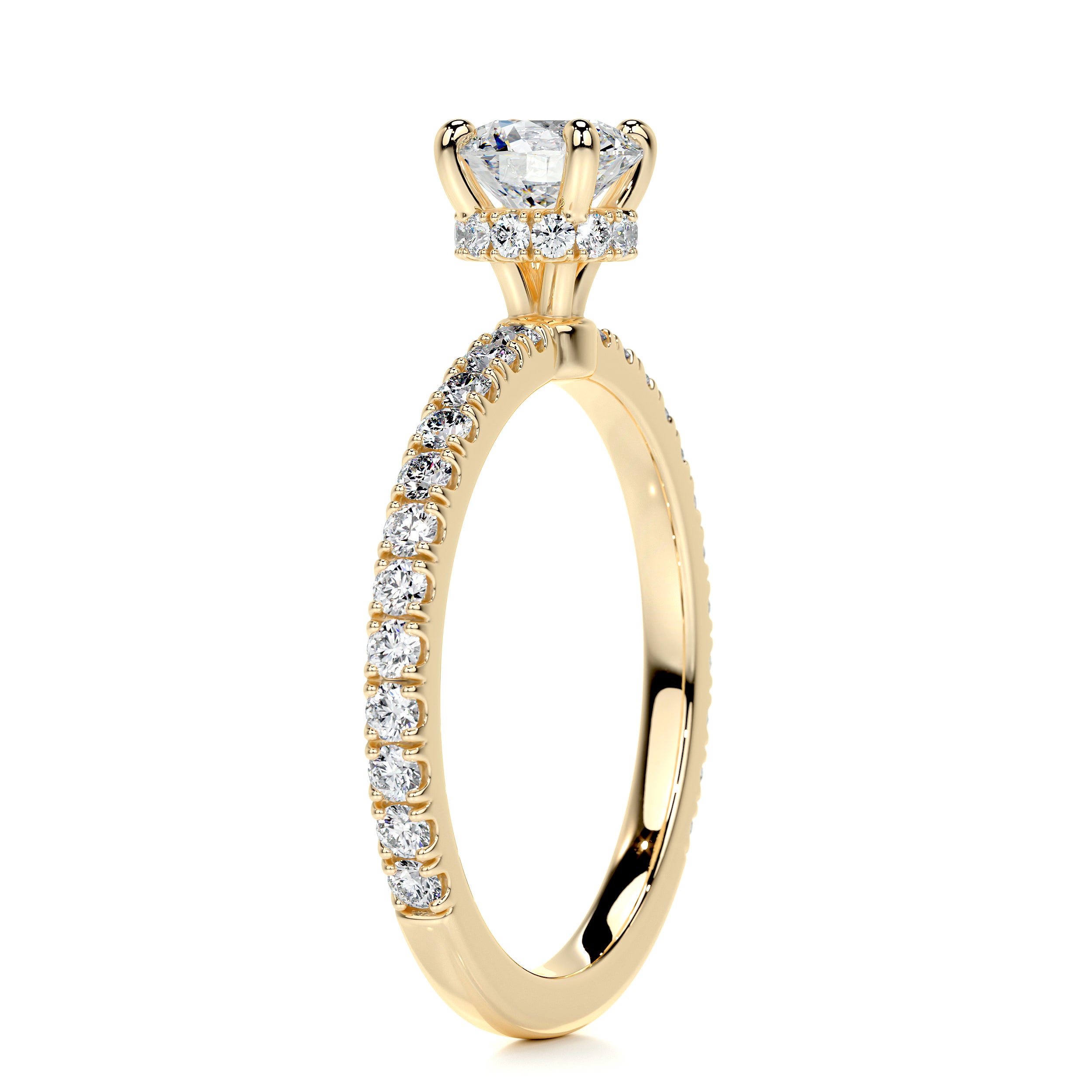 Vivienne Diamond Engagement Ring - 18K Yellow Gold