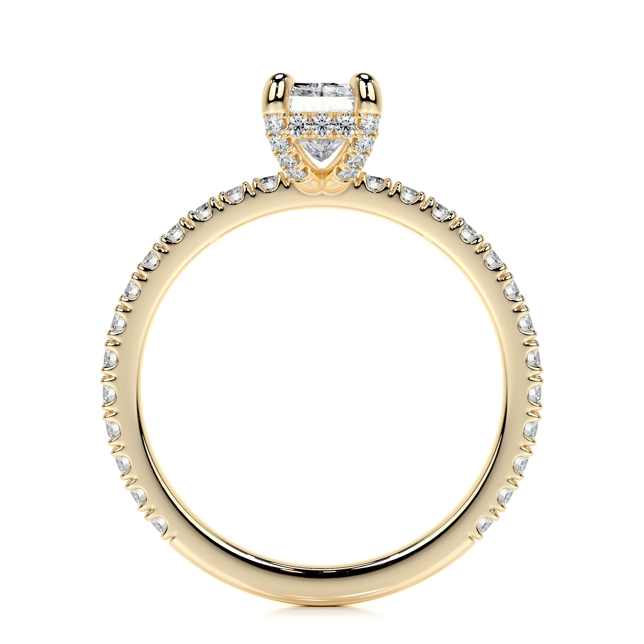 Deborah Lab Grown Diamond Ring (1.5 Carat) -18K Yellow Gold