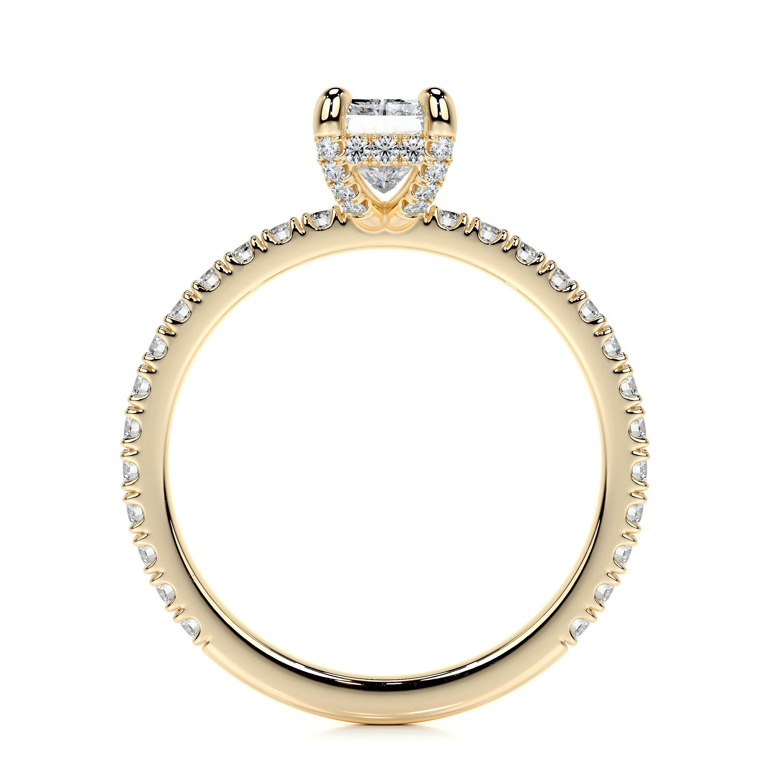 Deborah Lab Grown Diamond Ring   (1.5 Carat) -18K Yellow Gold