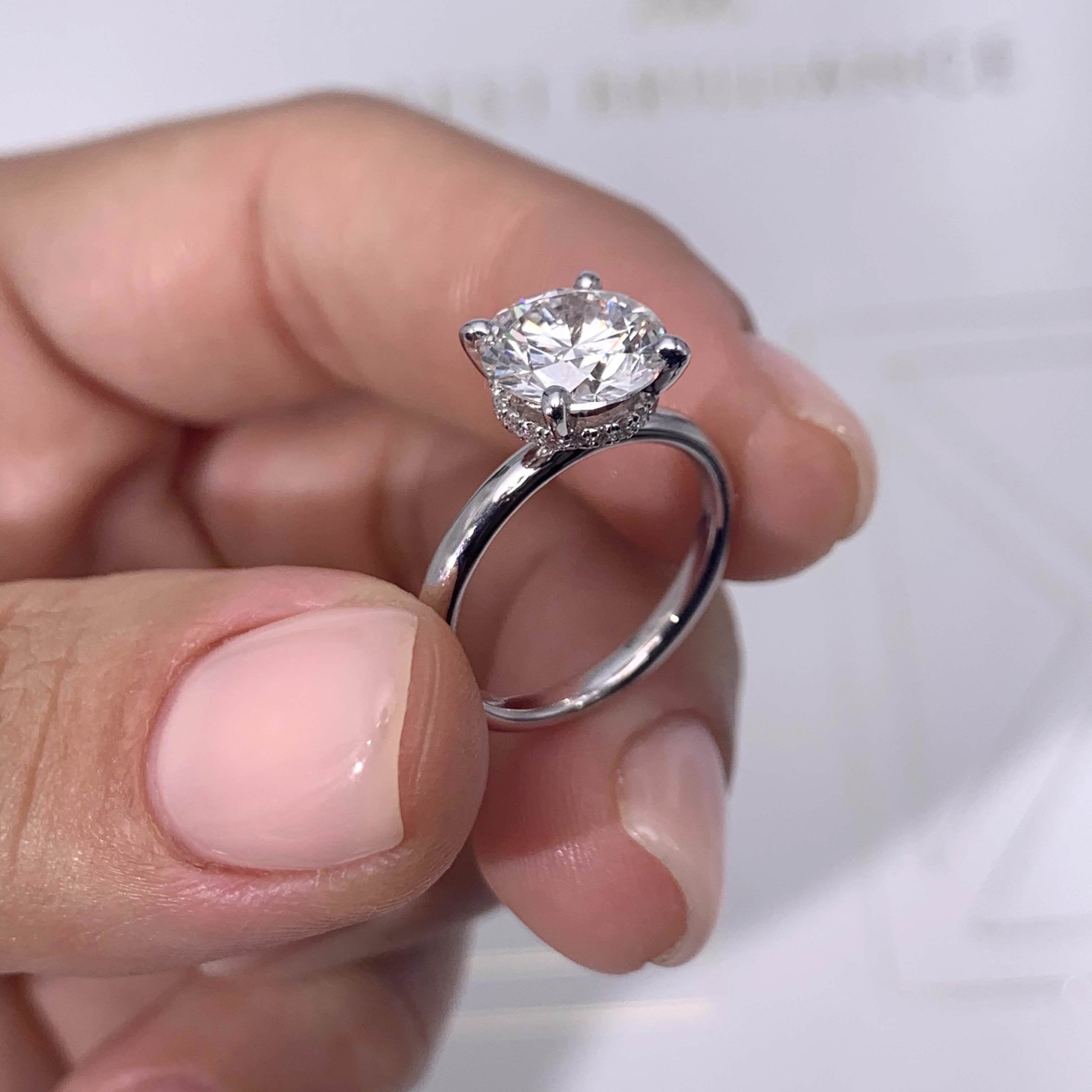 Willow Lab Grown Diamond Ring -14K White Gold
