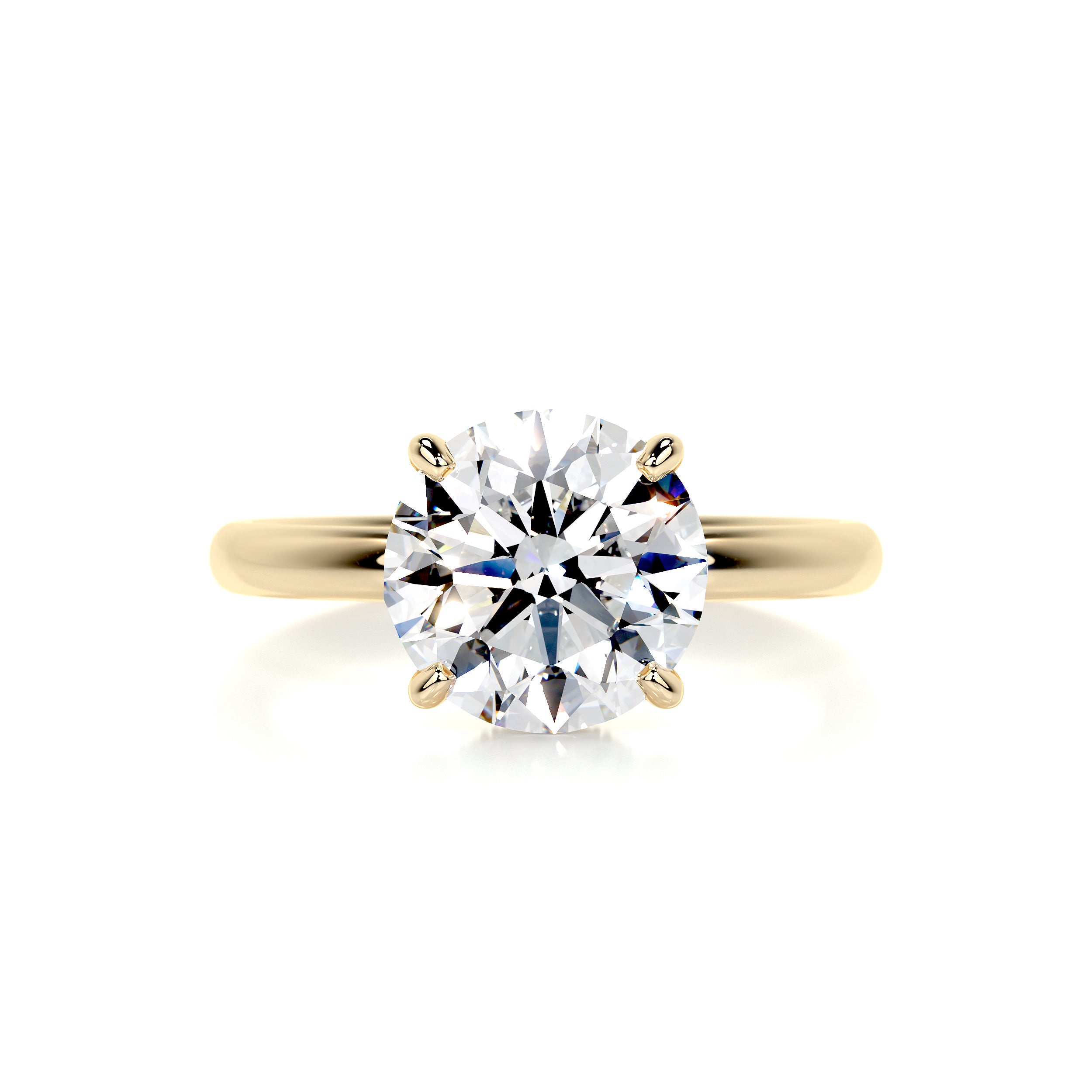 Willow Diamond Engagement Ring -18K Yellow Gold