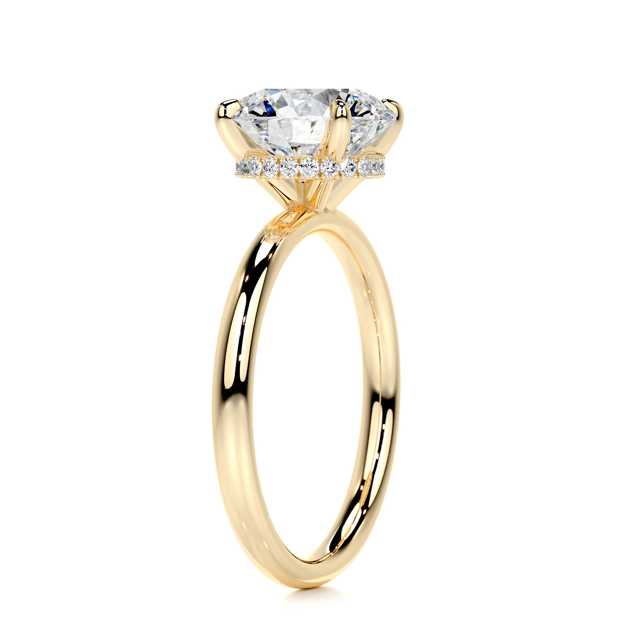 Willow Diamond Engagement Ring -18K Yellow Gold