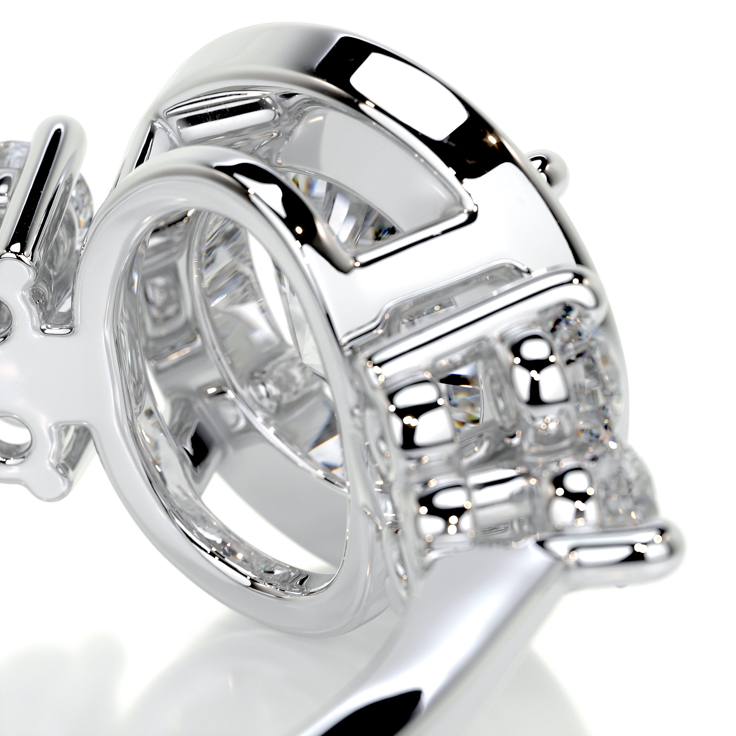 Ivy Vintage Diamond Engagement Ring -14K White Gold