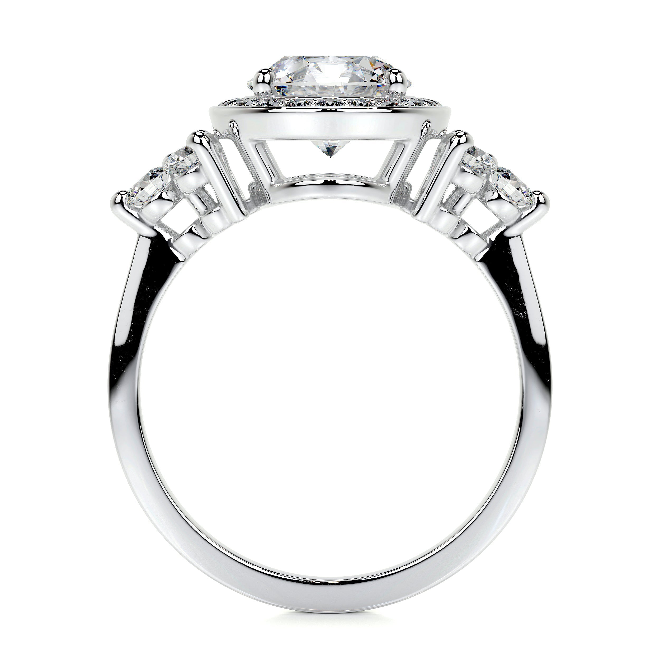 Ivy Vintage Lab Grown Diamond Ring (2 Carat) -14K White Gold