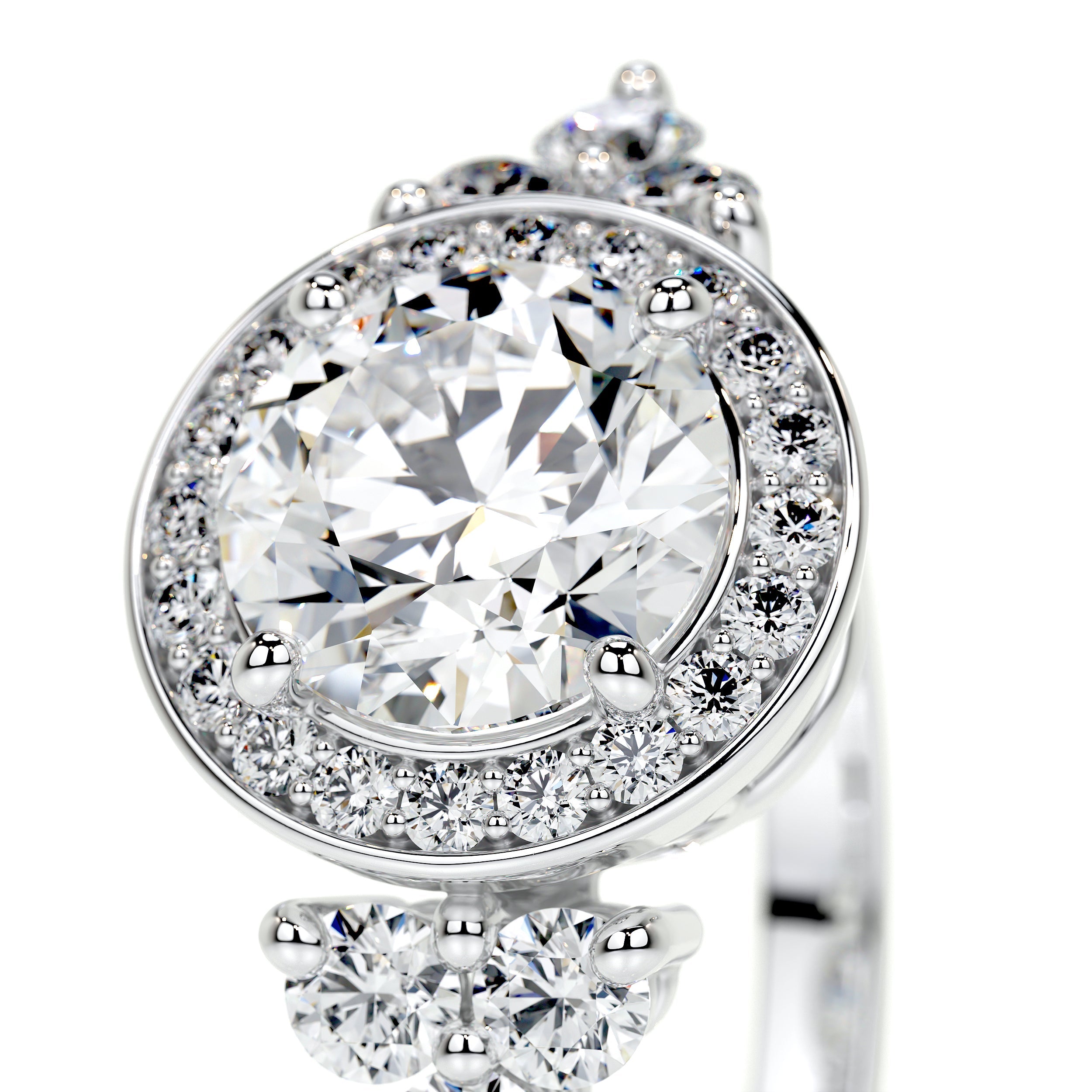 Ivy Vintage Lab Grown Diamond Ring   (2 Carat) -Platinum