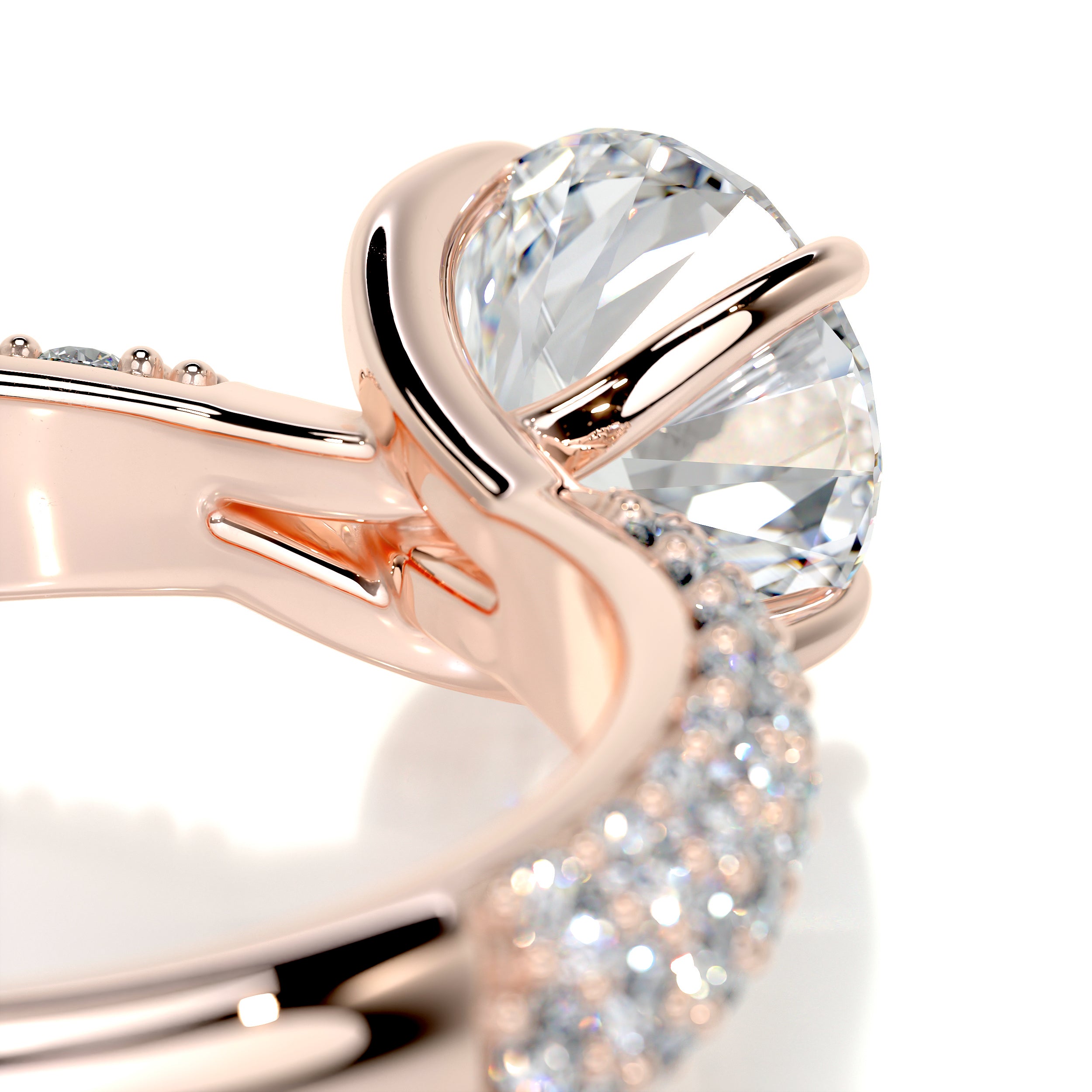 Alora Diamond Engagement Ring -14K Rose Gold