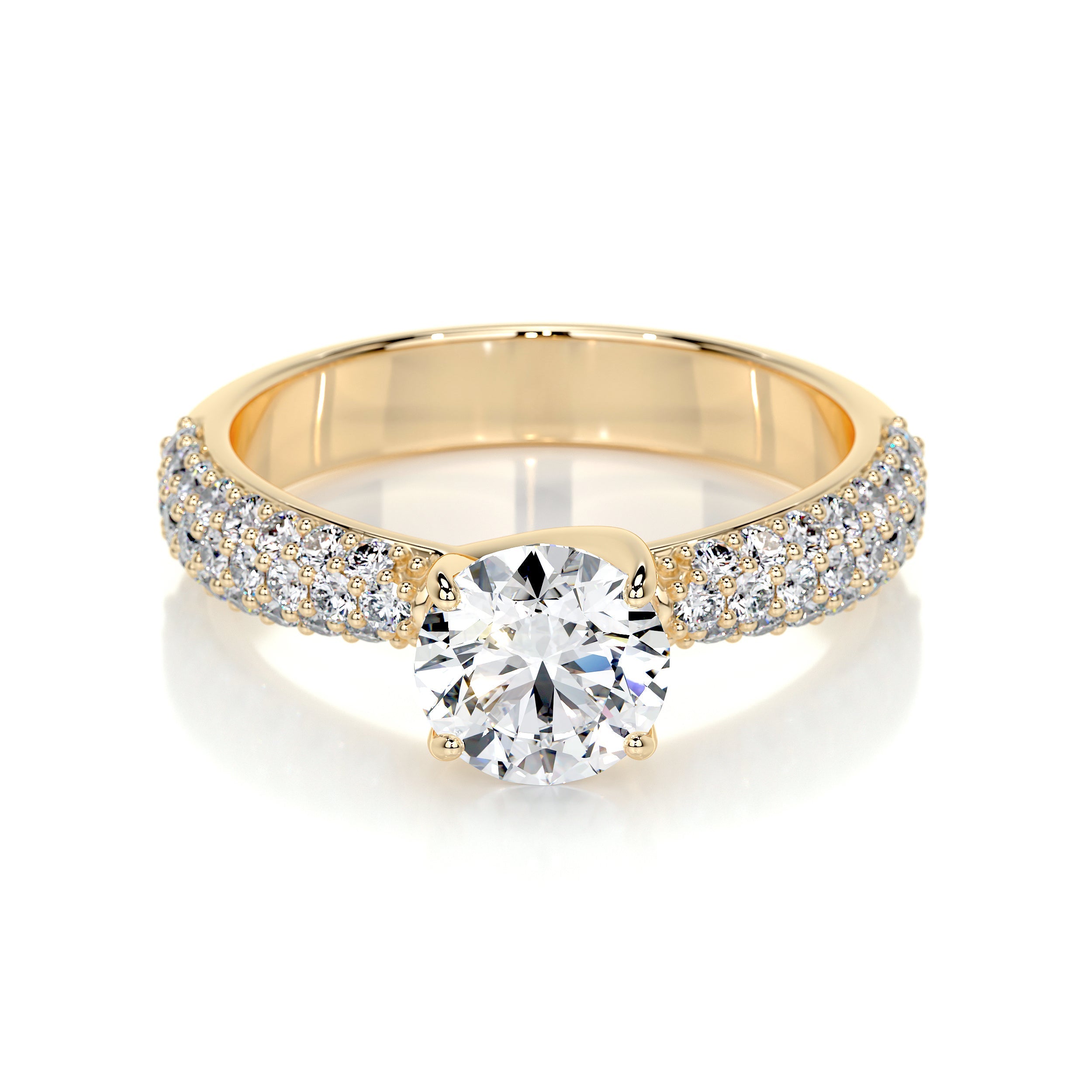 Alora Lab Grown Diamond Ring   (1.5 Carat) -18K Yellow Gold