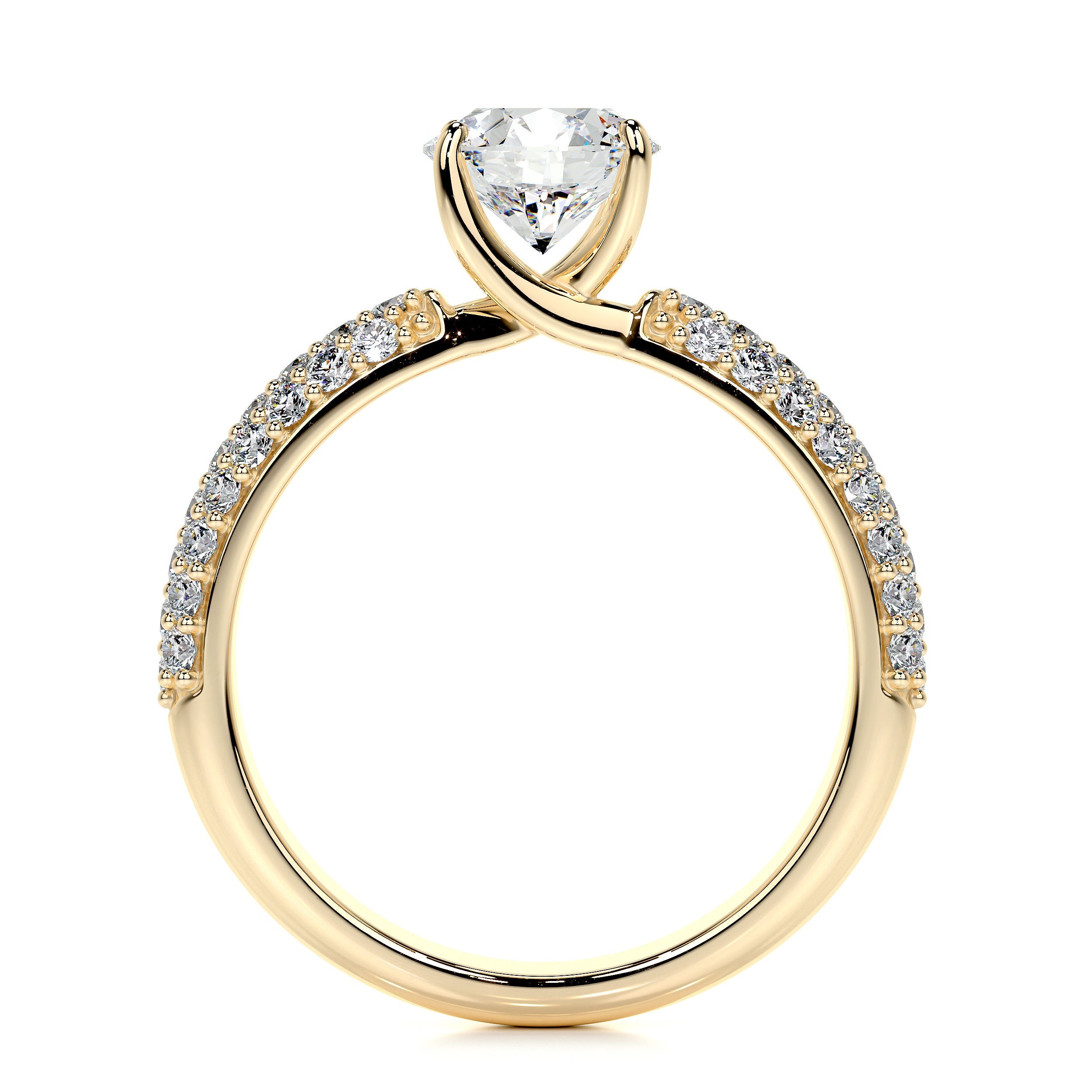 Alora Lab Grown Diamond Ring   (1.5 Carat) -18K Yellow Gold