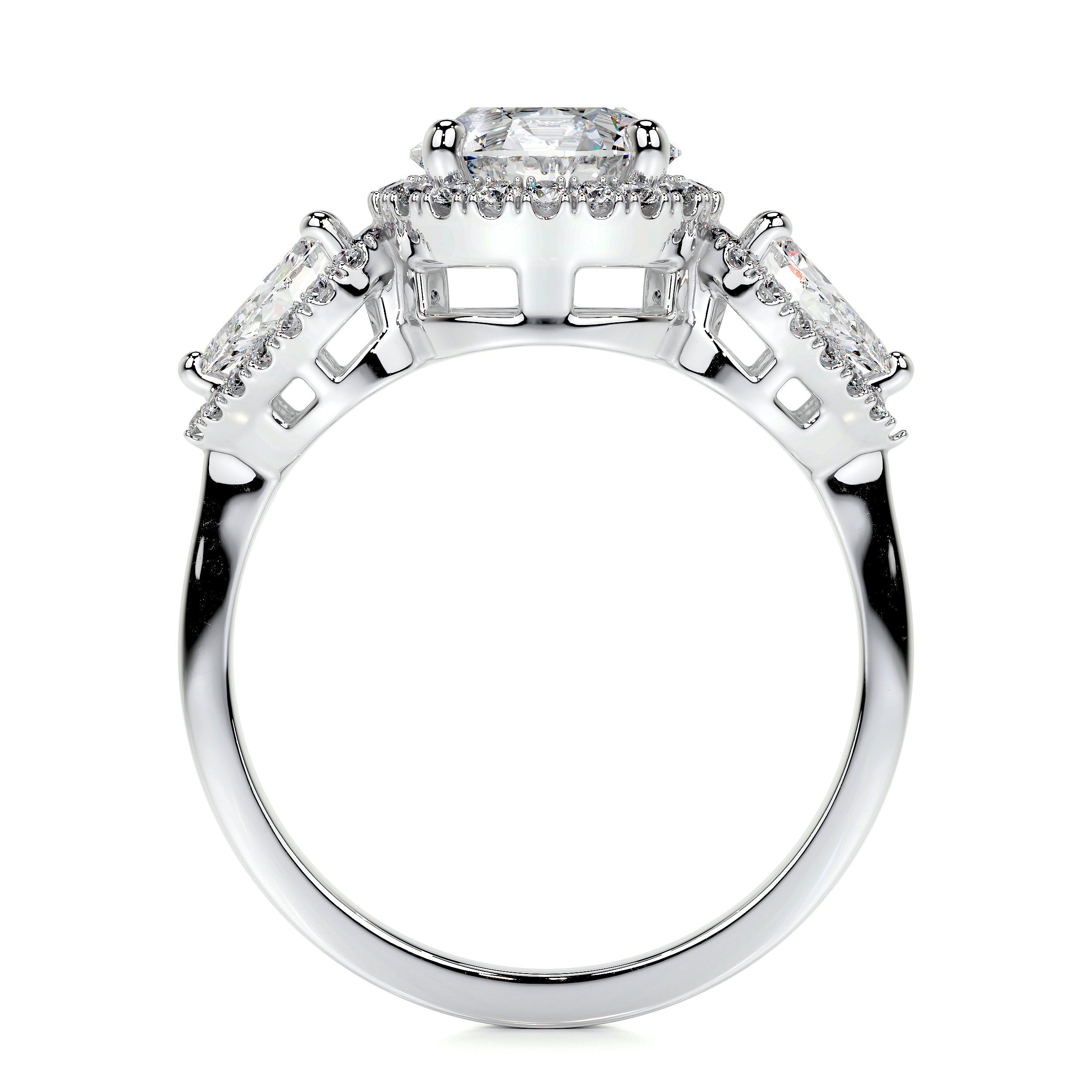 Glory Lab Grown Diamond Ring   (2.5 Carat) -14K White Gold