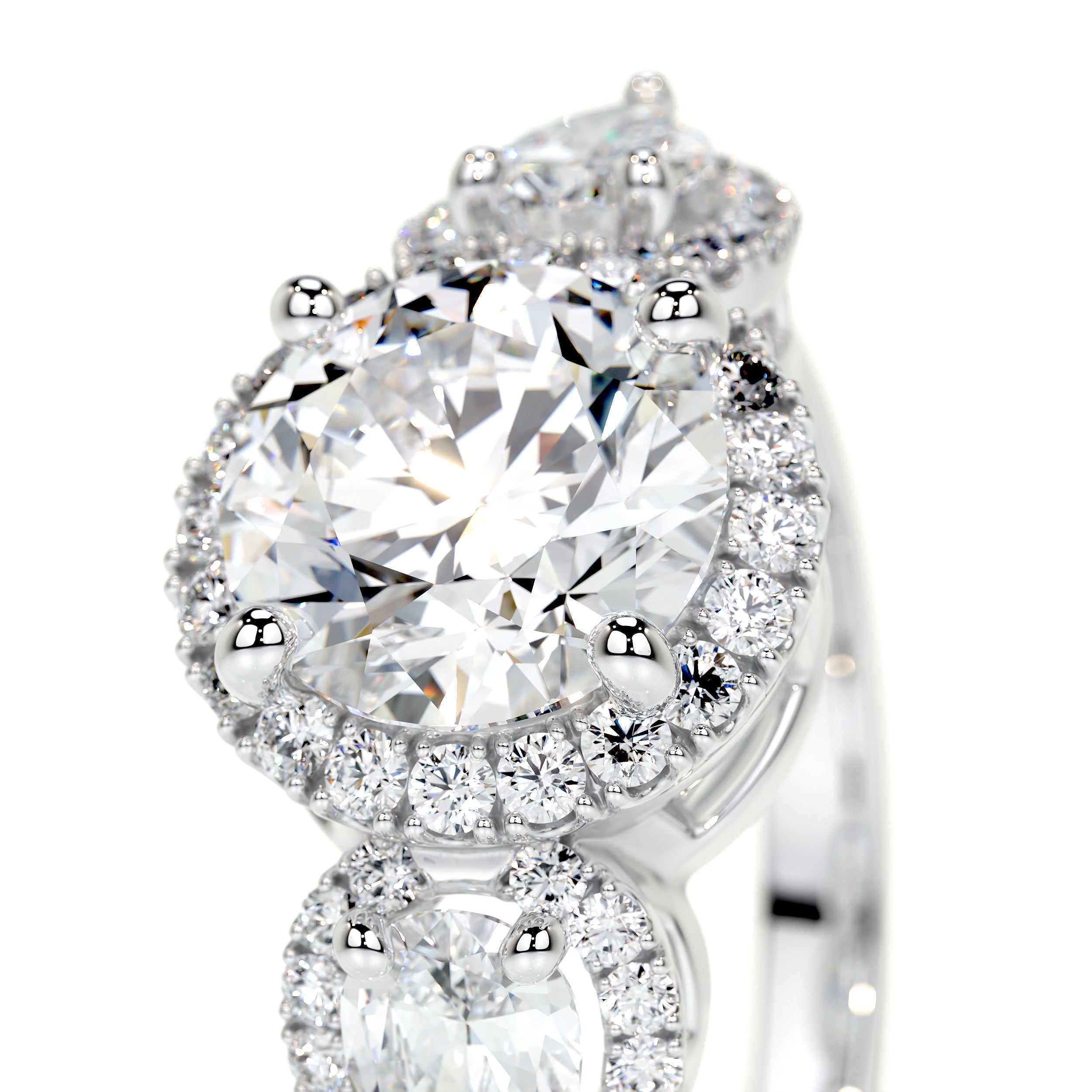 Glory Lab Grown Diamond Ring   (2.5 Carat) -14K White Gold