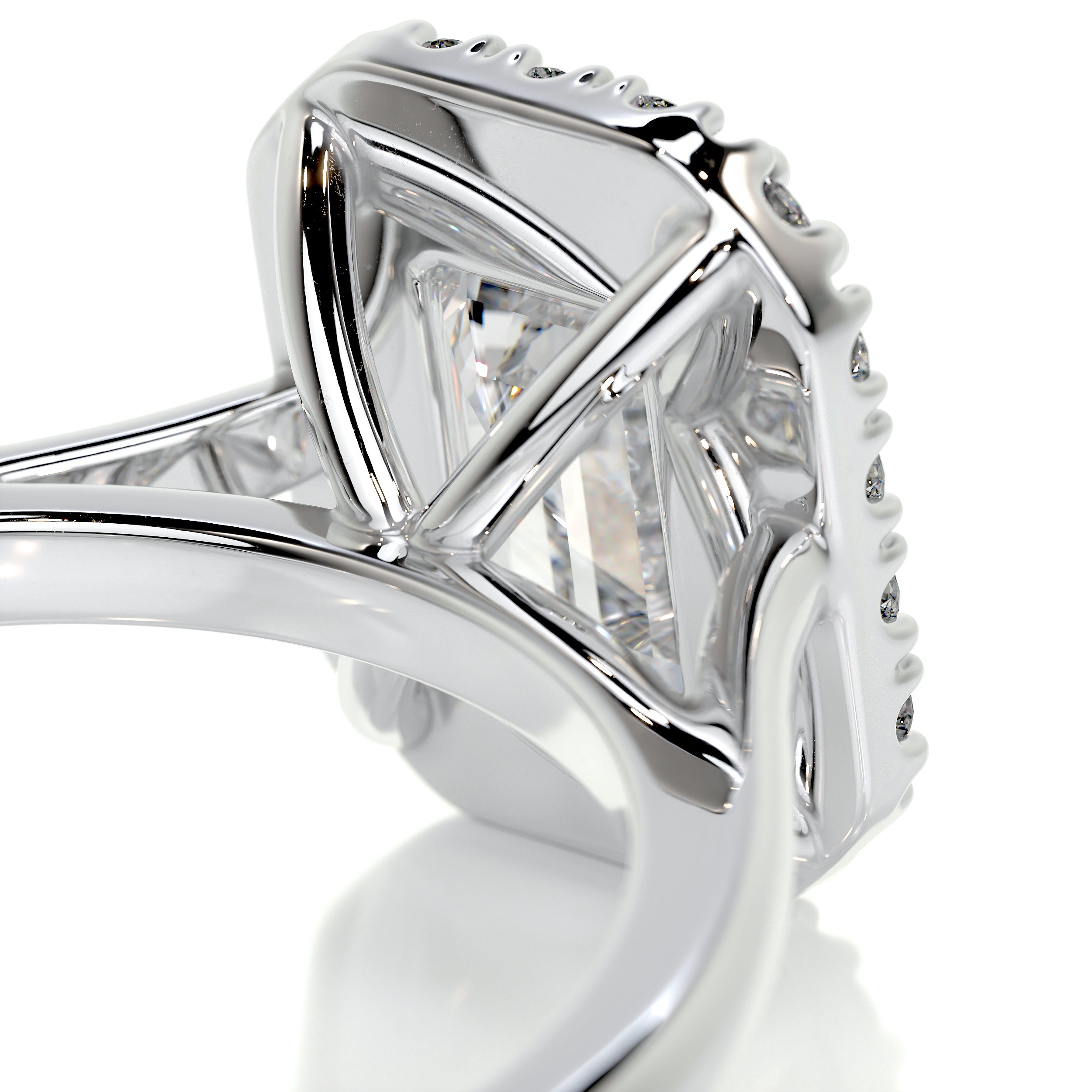 Vanessa Diamond Engagement Ring -18K White Gold