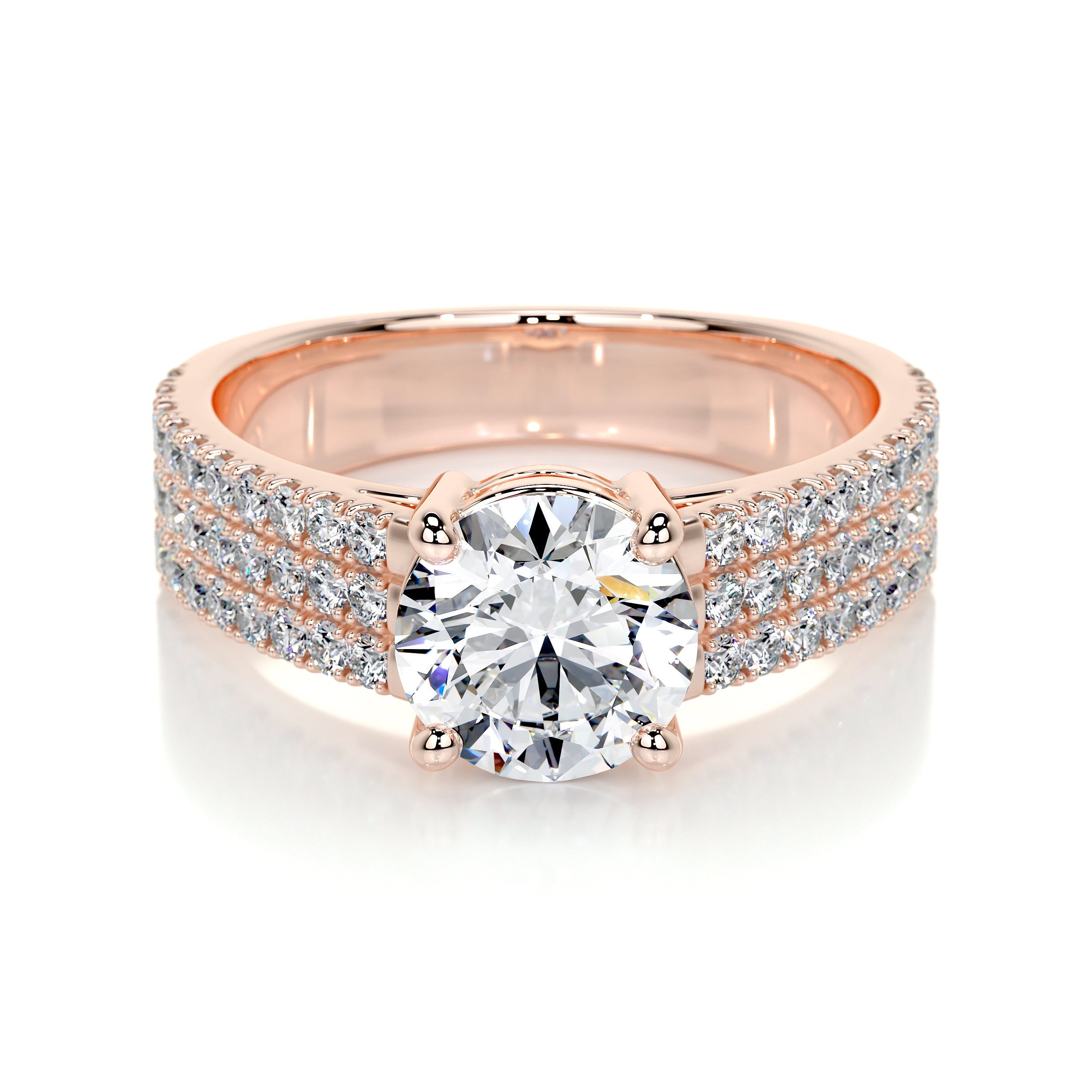 Jillian Lab Grown Diamond Ring (2.1 Carat) -14K Rose Gold