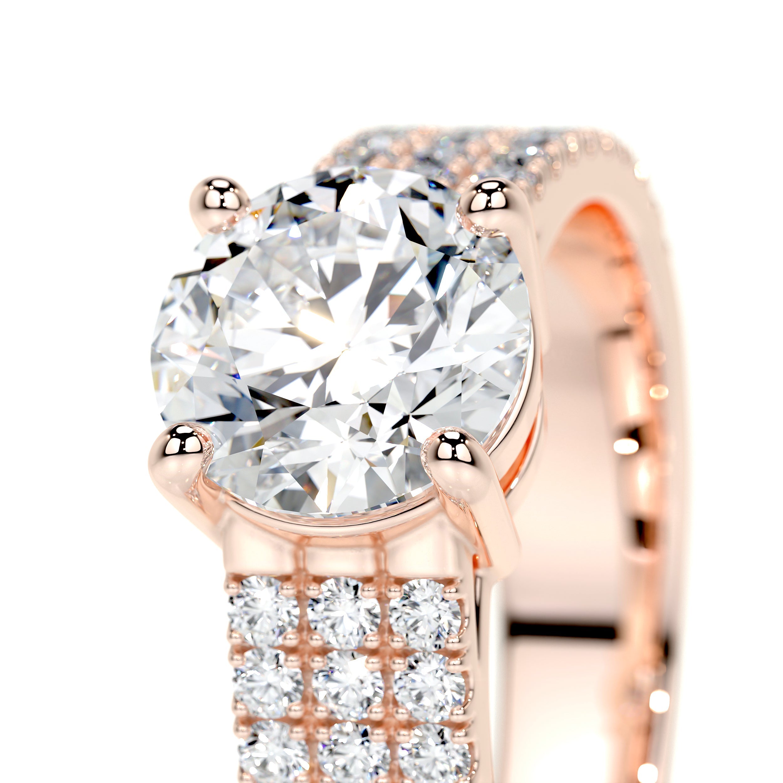 Jillian Lab Grown Diamond Ring (2.1 Carat) -14K Rose Gold