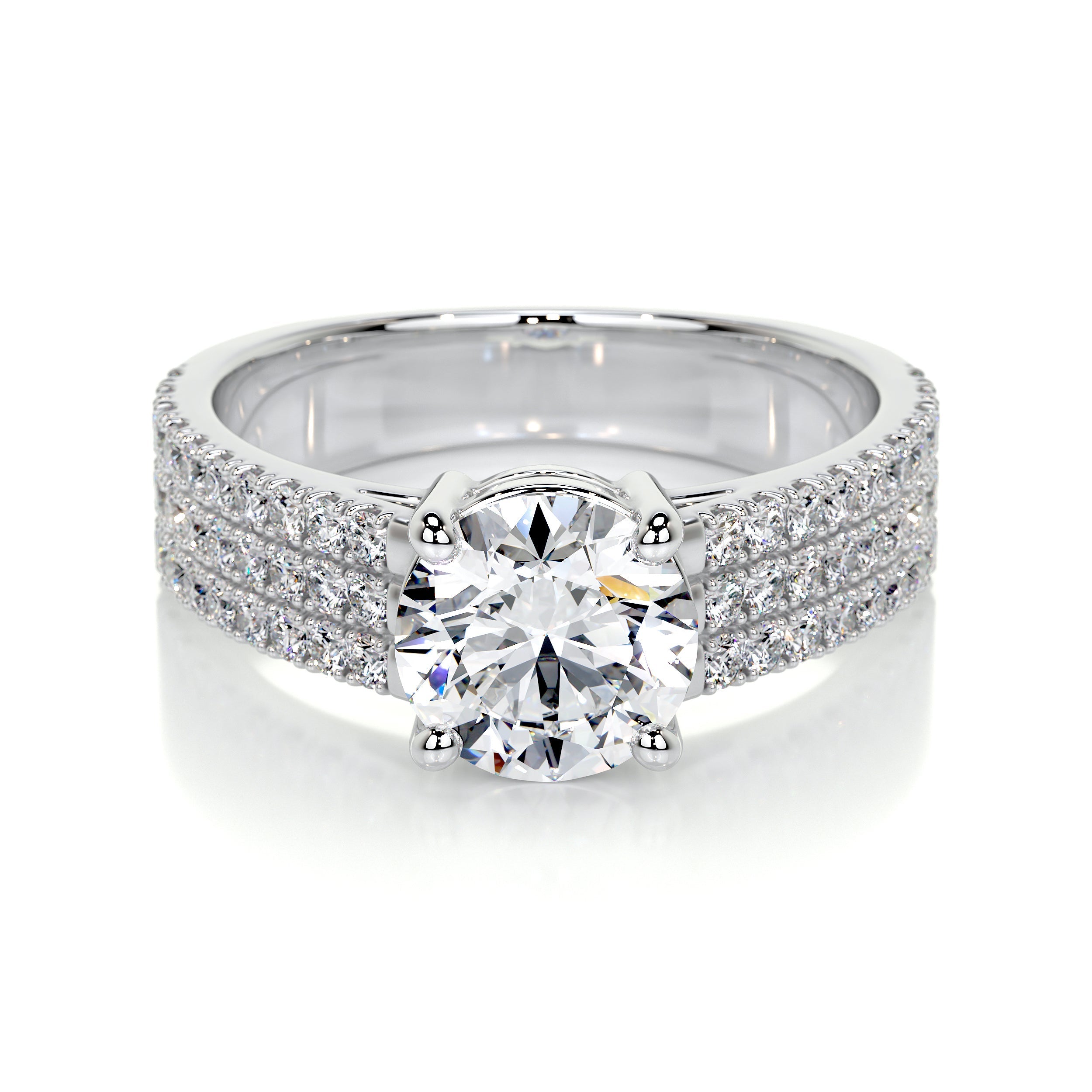 Jillian Lab Grown Diamond Ring (2.1 Carat) -14K White Gold