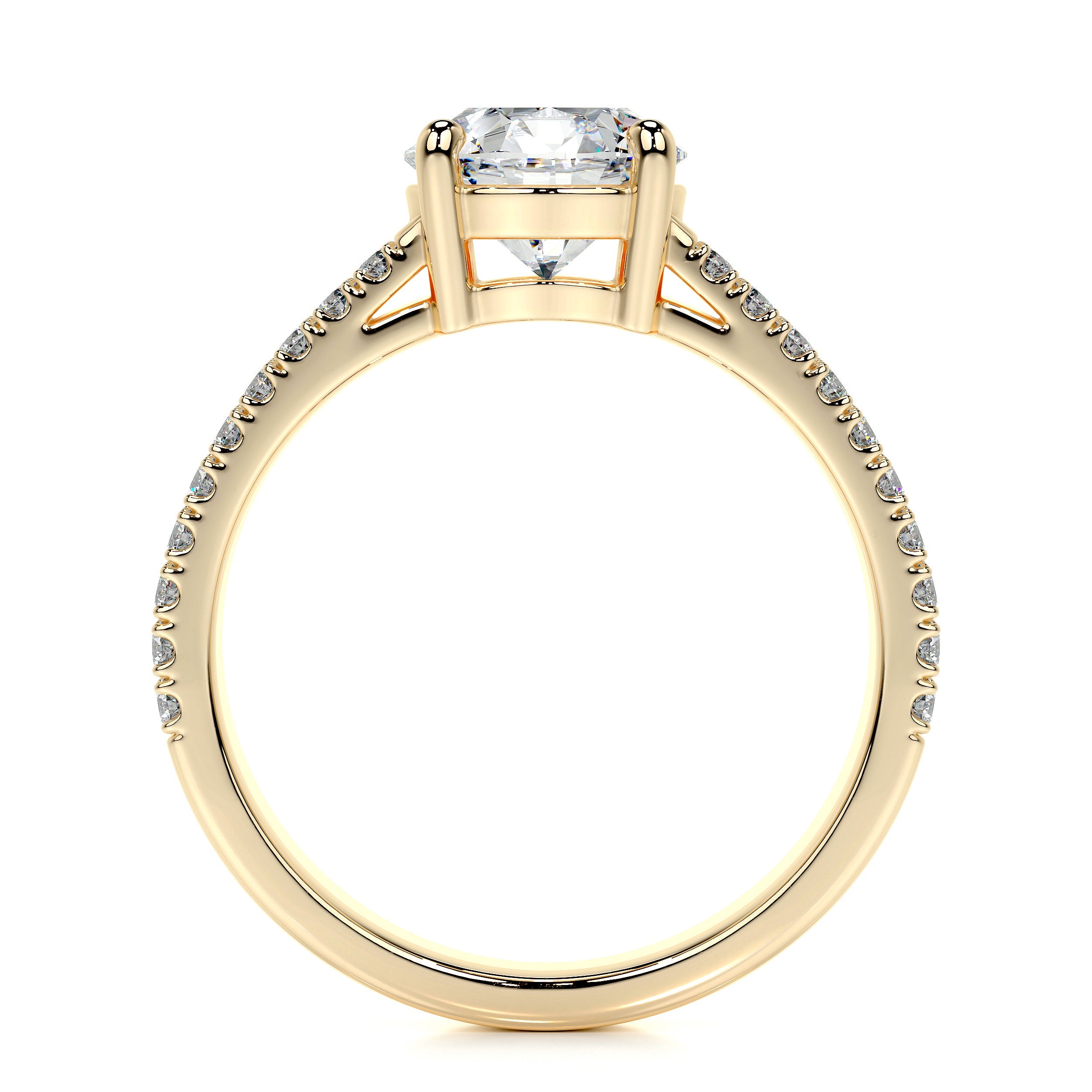 Jillian Lab Grown Diamond Ring (2.1 Carat) -18K Yellow Gold