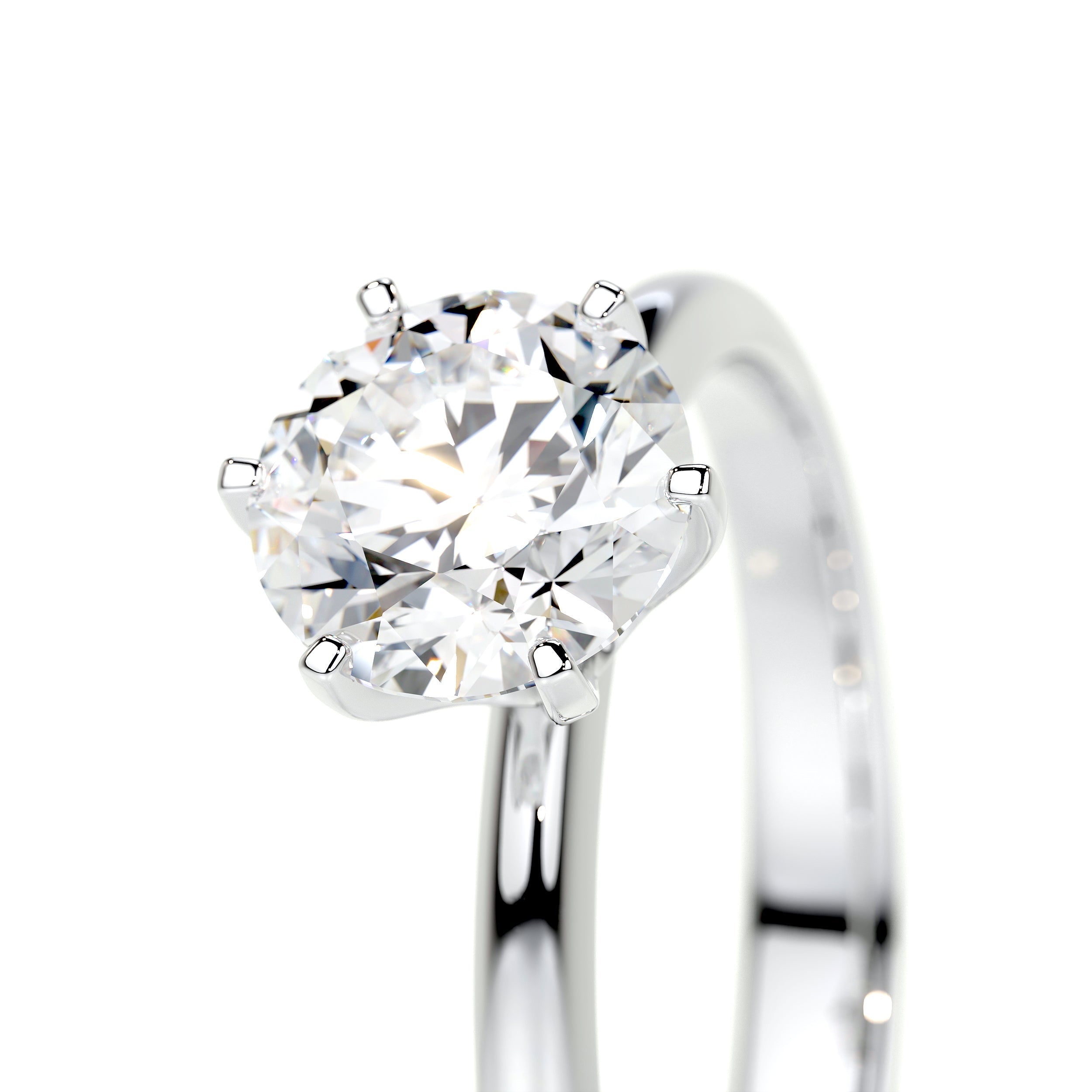 Samantha Lab Grown Diamond Ring -18K White Gold