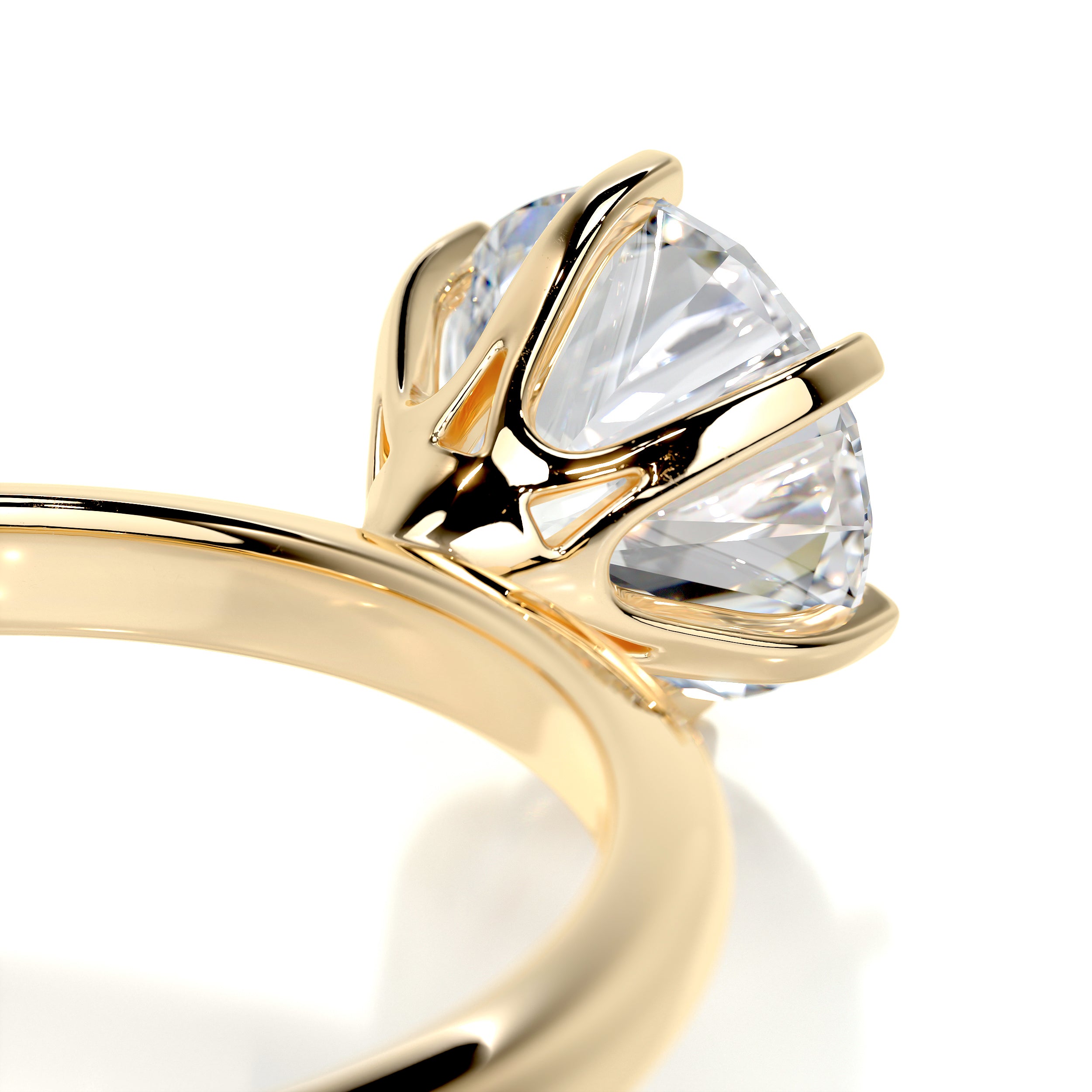 Samantha Diamond Engagement Ring -18K Yellow Gold
