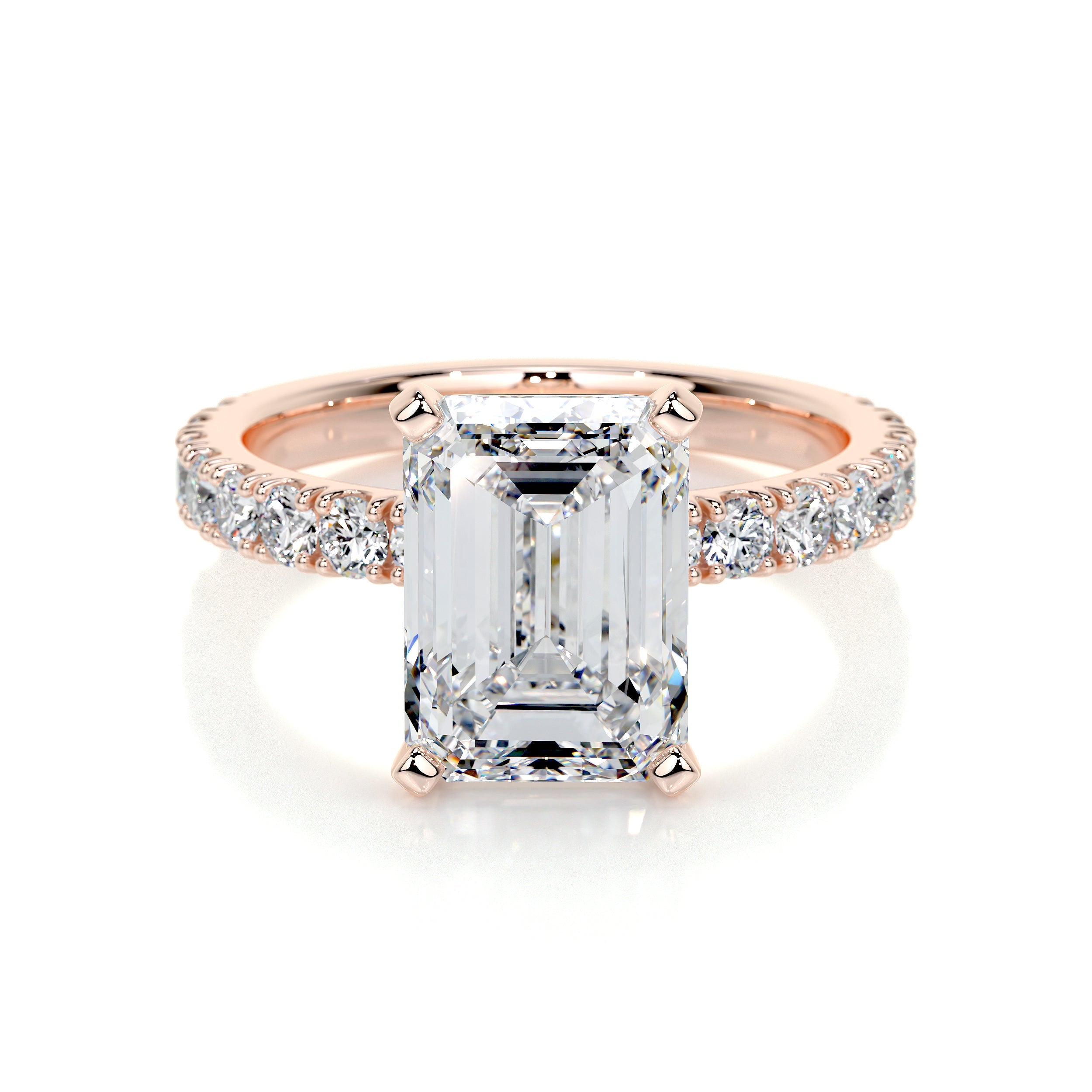 Royal Lab Grown Diamond Ring -14K Rose Gold