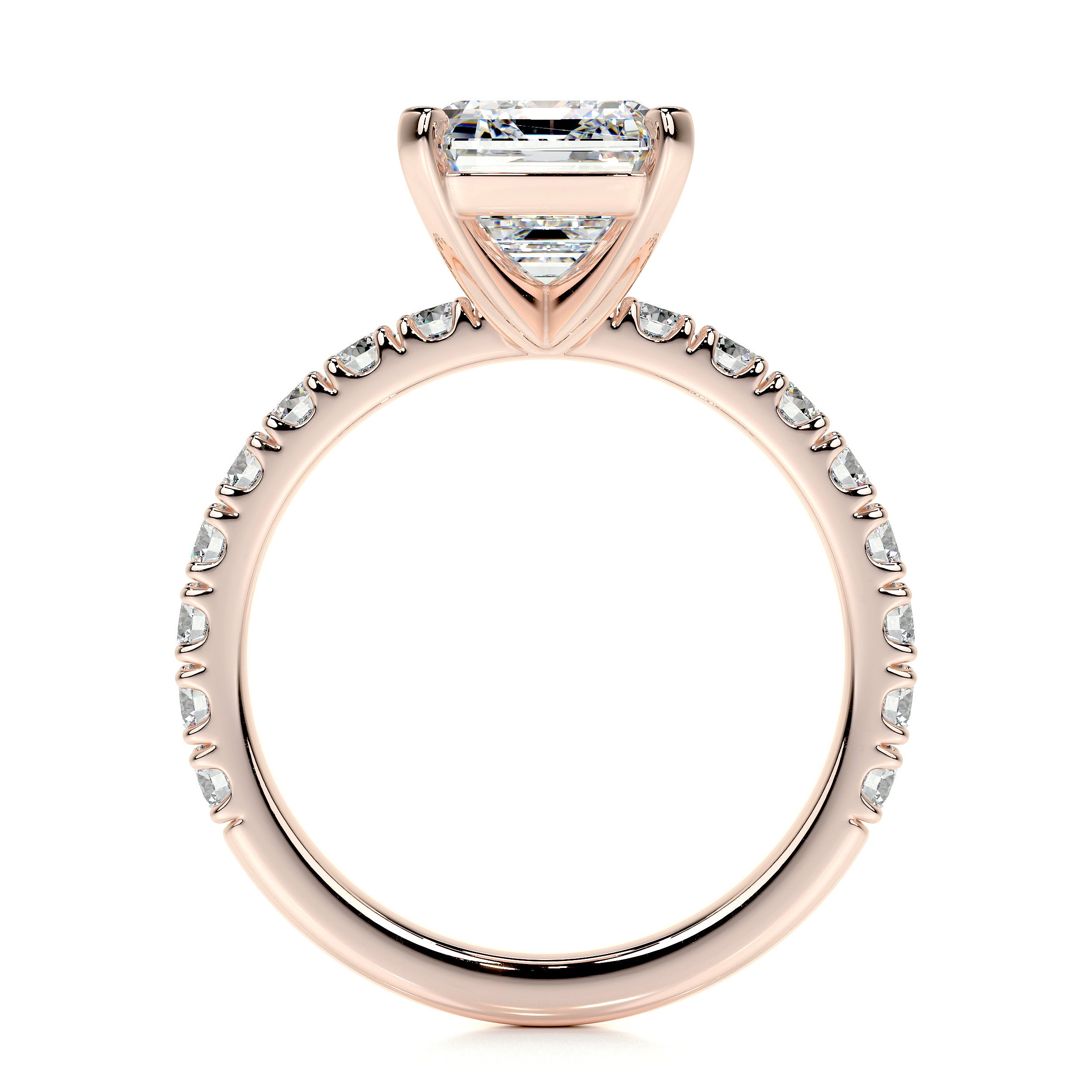 Royal Lab Grown Diamond Ring (3.5 Carat) -14K Rose Gold