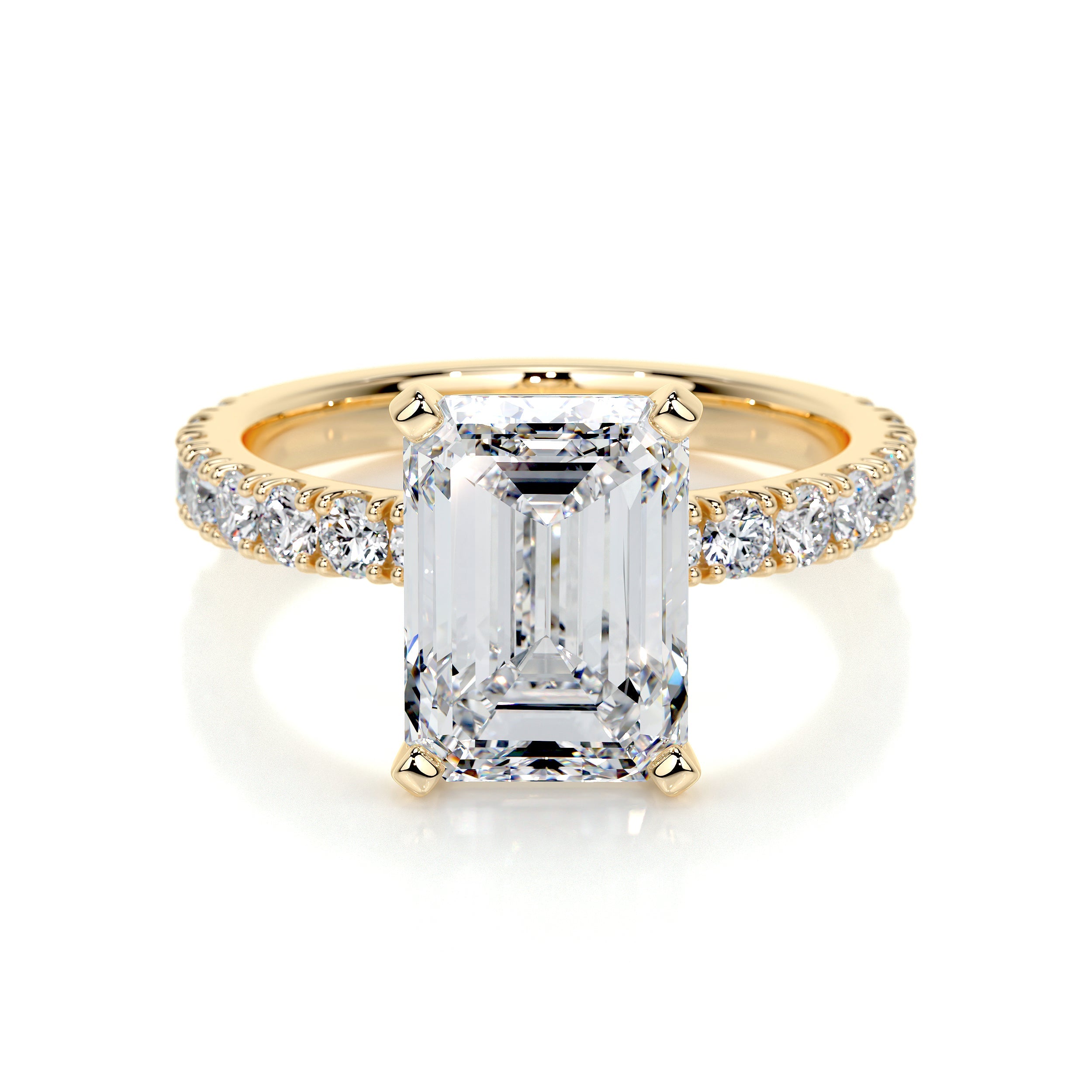 Royal Lab Grown Diamond Ring -18K Yellow Gold