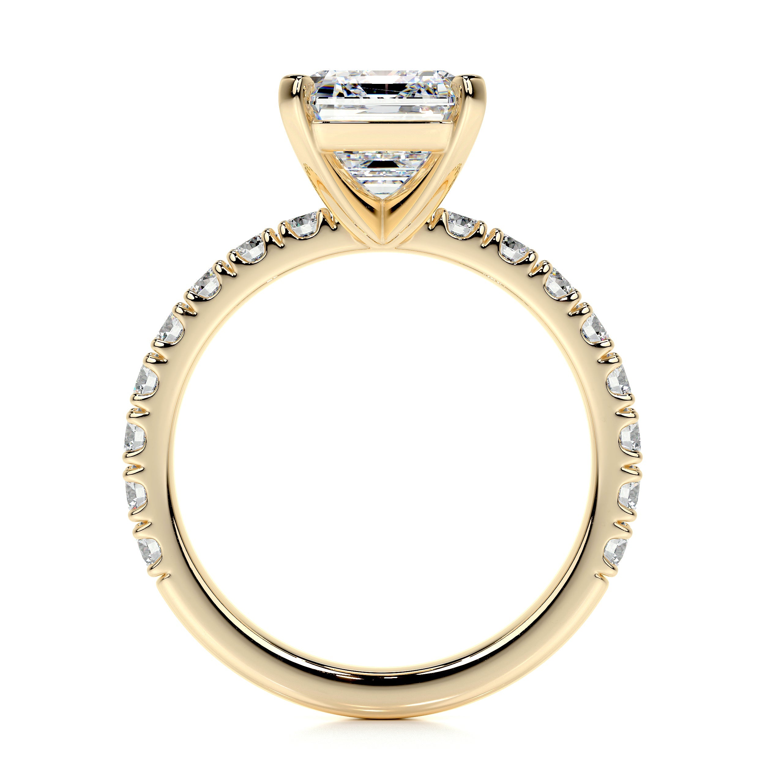 Royal Lab Grown Diamond Ring (3.5 Carat) -18K Yellow Gold