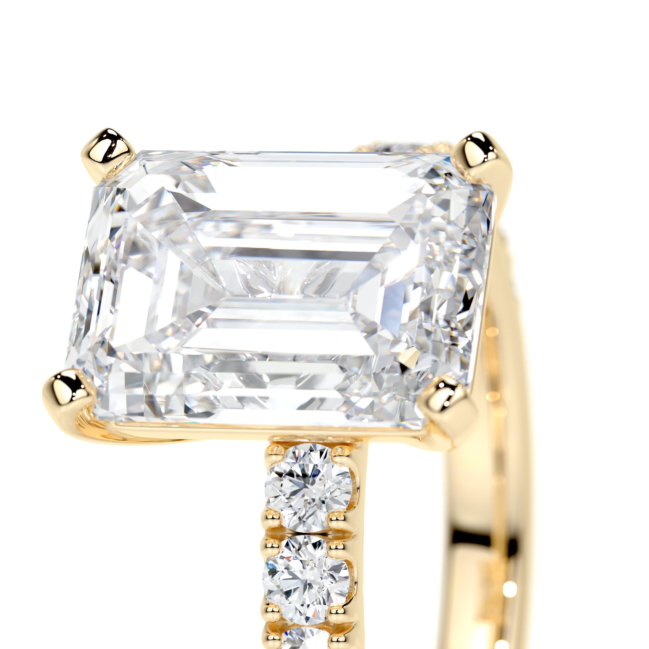 Royal Lab Grown Diamond Ring (3.5 Carat) -18K Yellow Gold