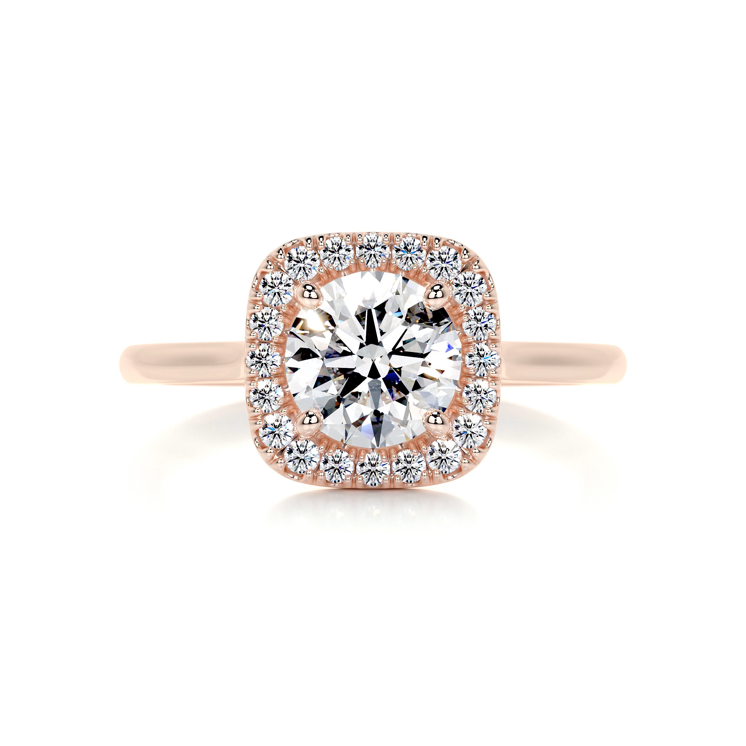 Claudia Diamond Engagement Ring -14K Rose Gold