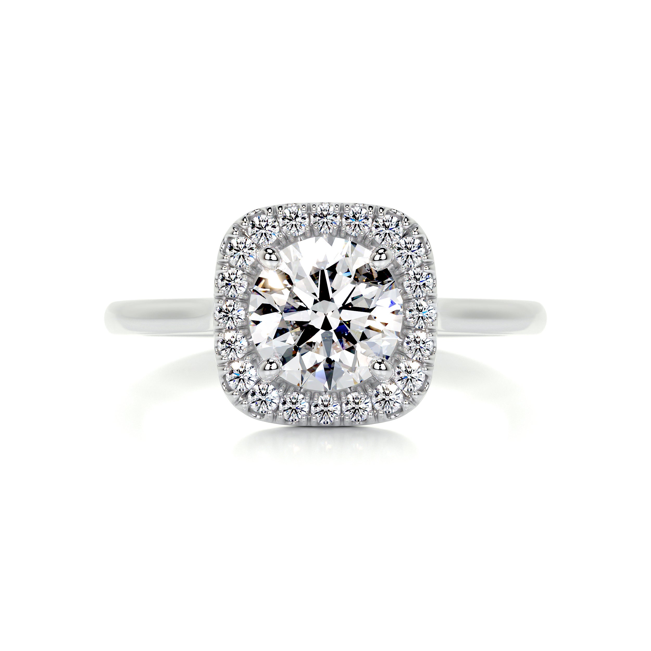 Claudia Diamond Engagement Ring -14K White Gold