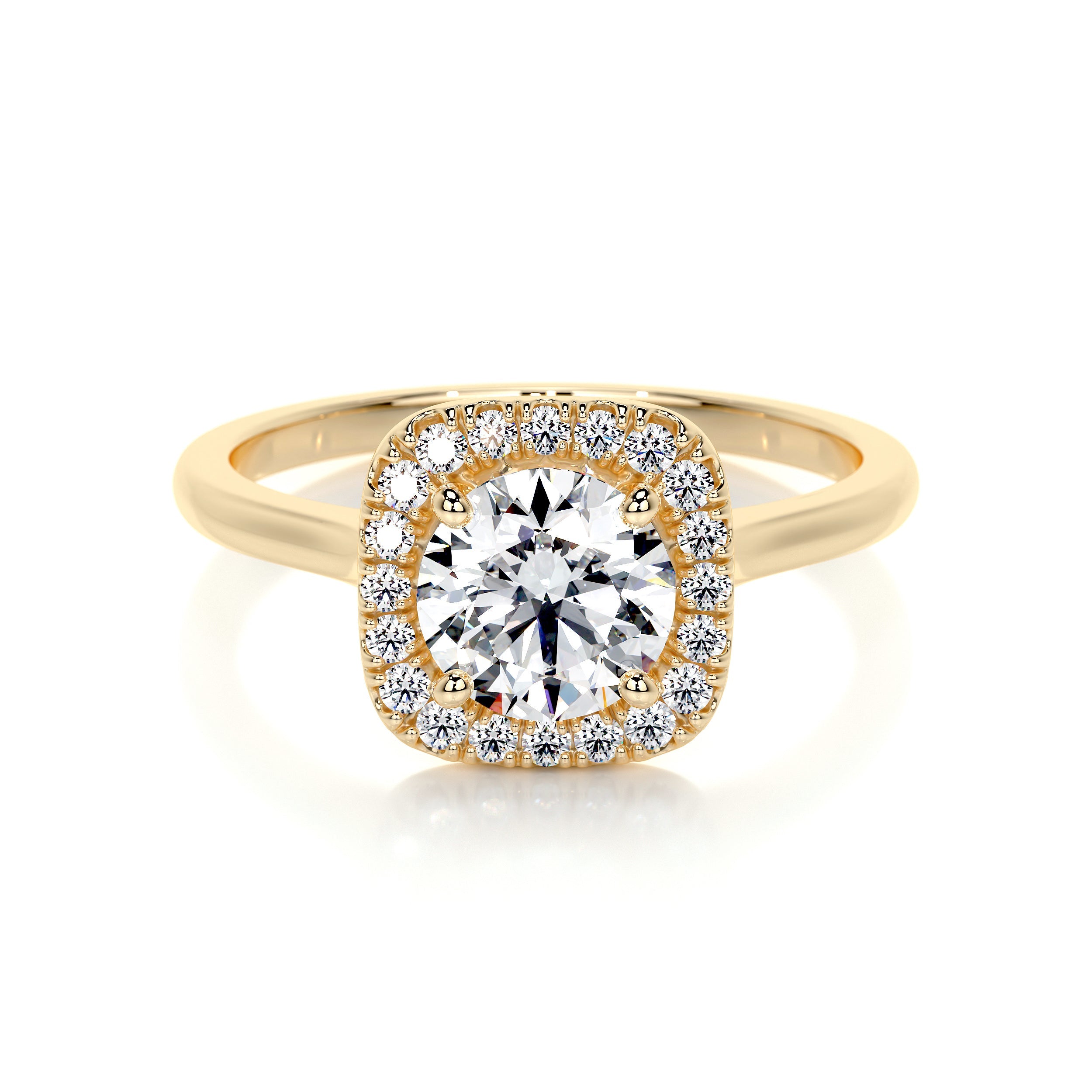 Claudia Lab Grown Diamond Ring   (1.15 Carat) -18K Yellow Gold