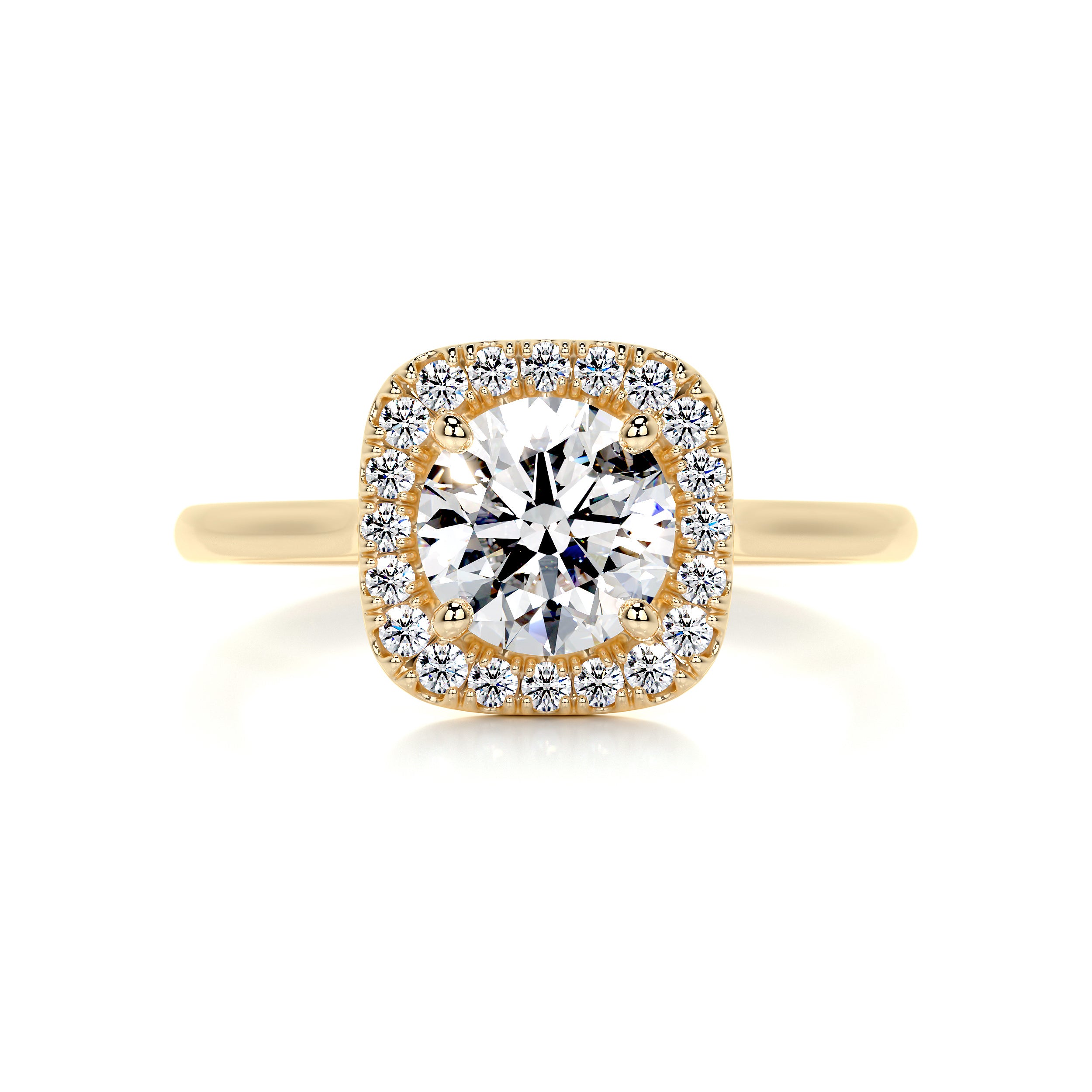 Claudia Diamond Engagement Ring -18K Yellow Gold