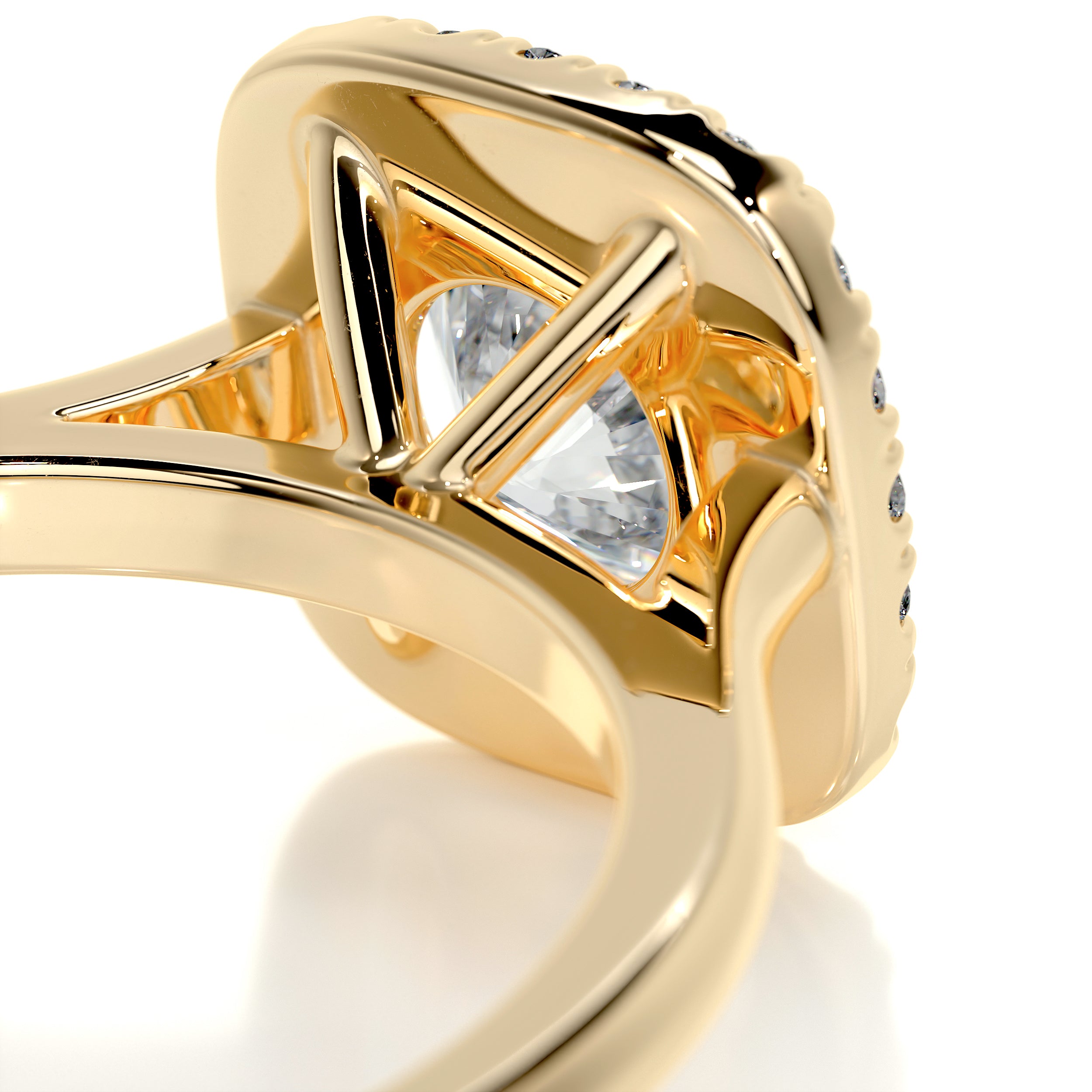 Claudia Diamond Engagement Ring -18K Yellow Gold